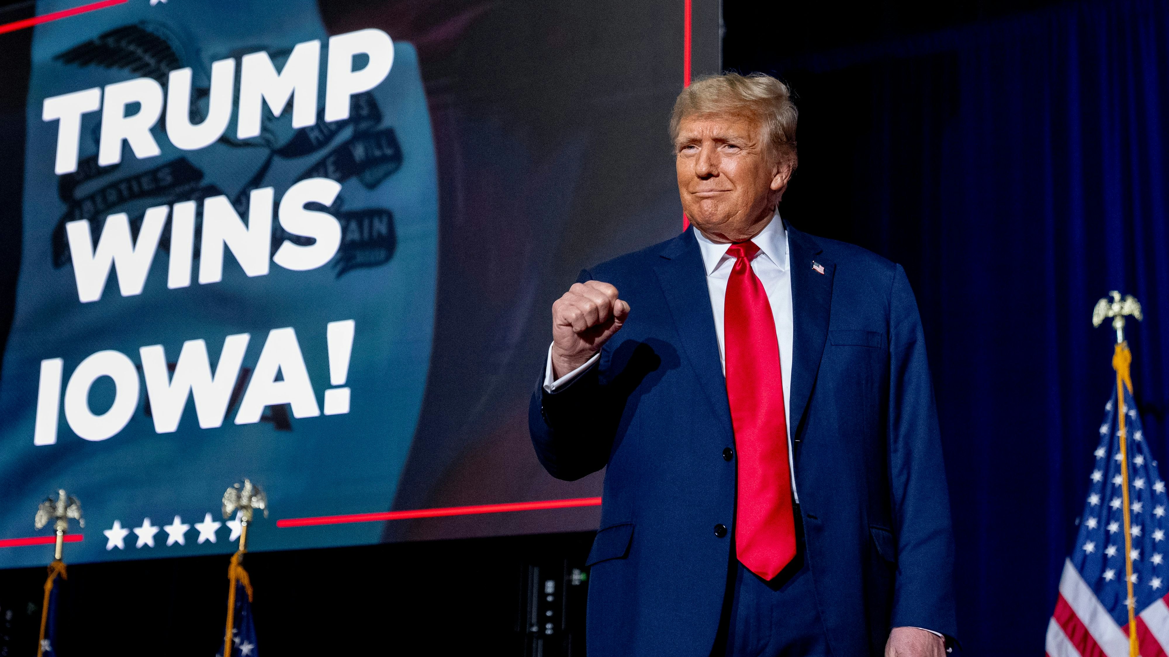 Donald Trump galt als klarer Favorit, nun hat er die Vorwahl der Republikaner in Iowa gewonnen.