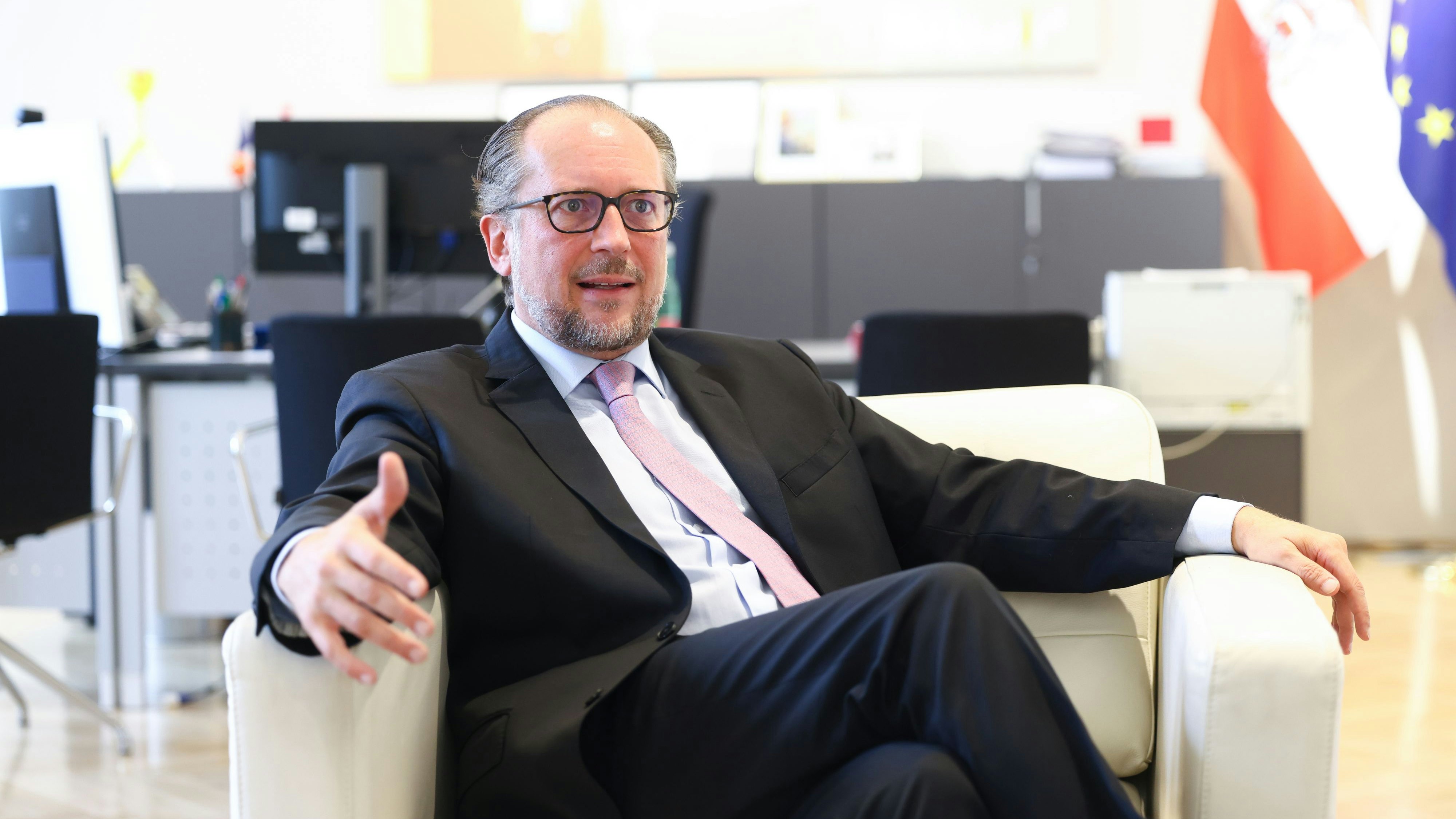 Außenminister Schallenberg hat in Davos ein dichtes Programm.