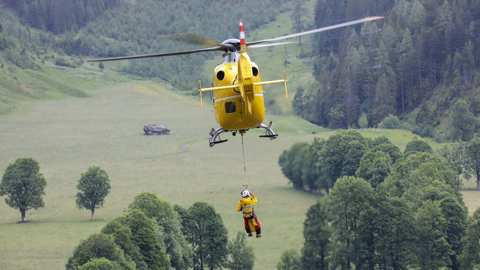Hilfeschreie im Wald – Tiroler stürzte 30 Meter tief