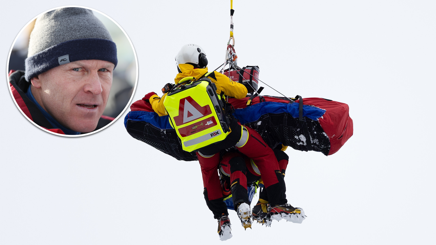 Didier Cuche musste den Sturz mit ansehen.