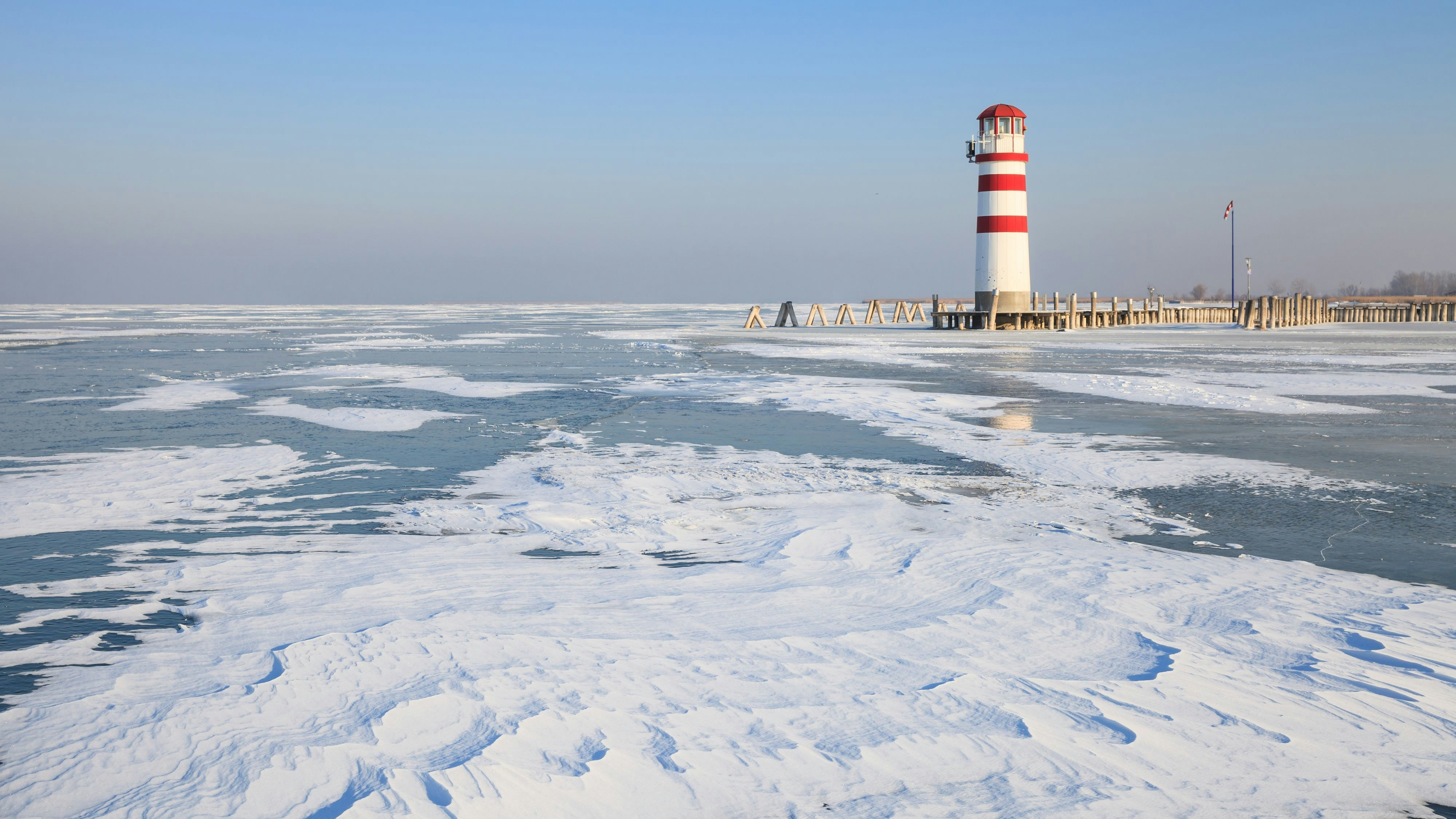 Der Neusiedler See im Burgenland.