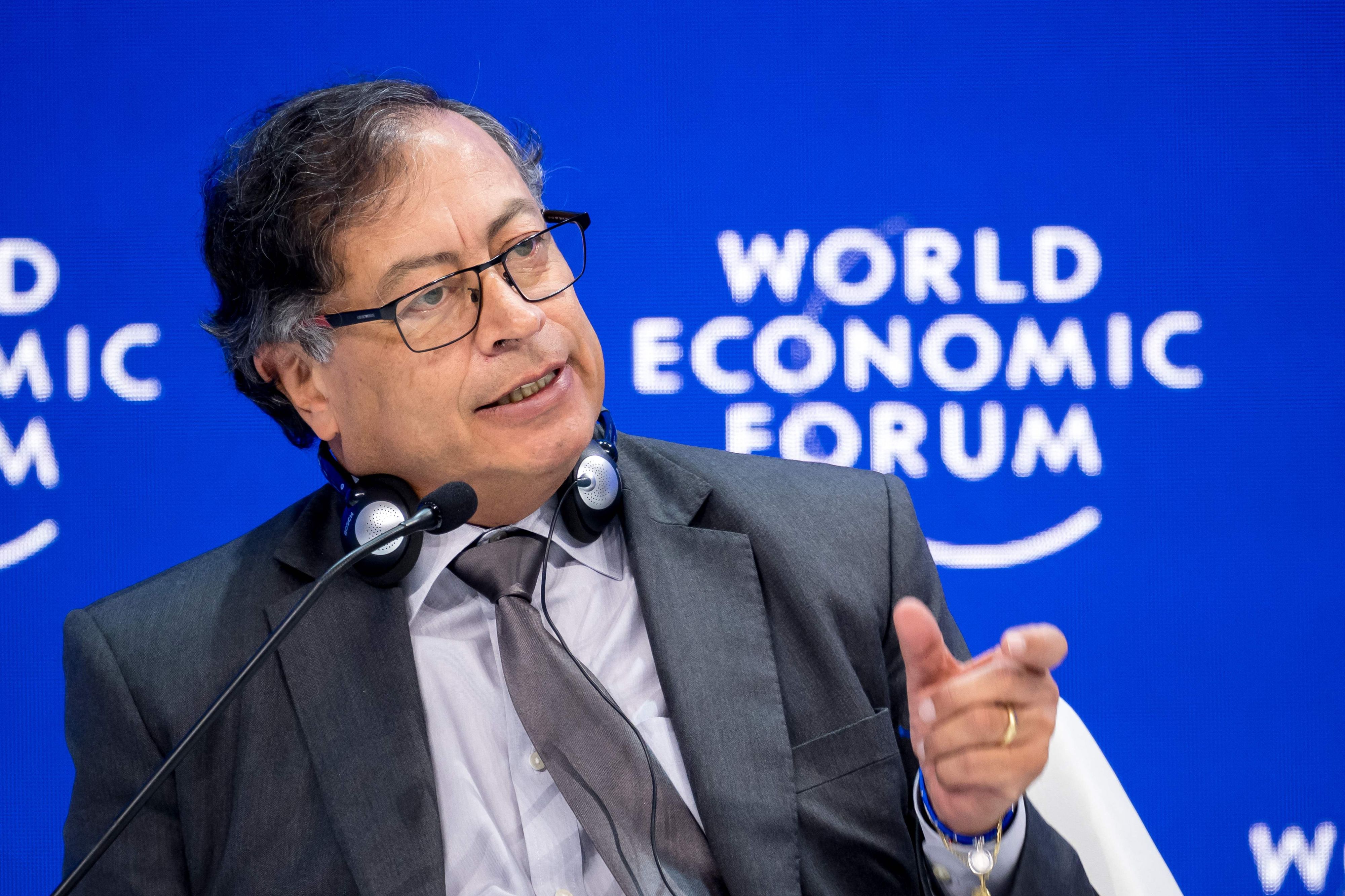 Kolumbiens Präsident Gustavo Petro –&nbsp;hier beim WEF in Davos.