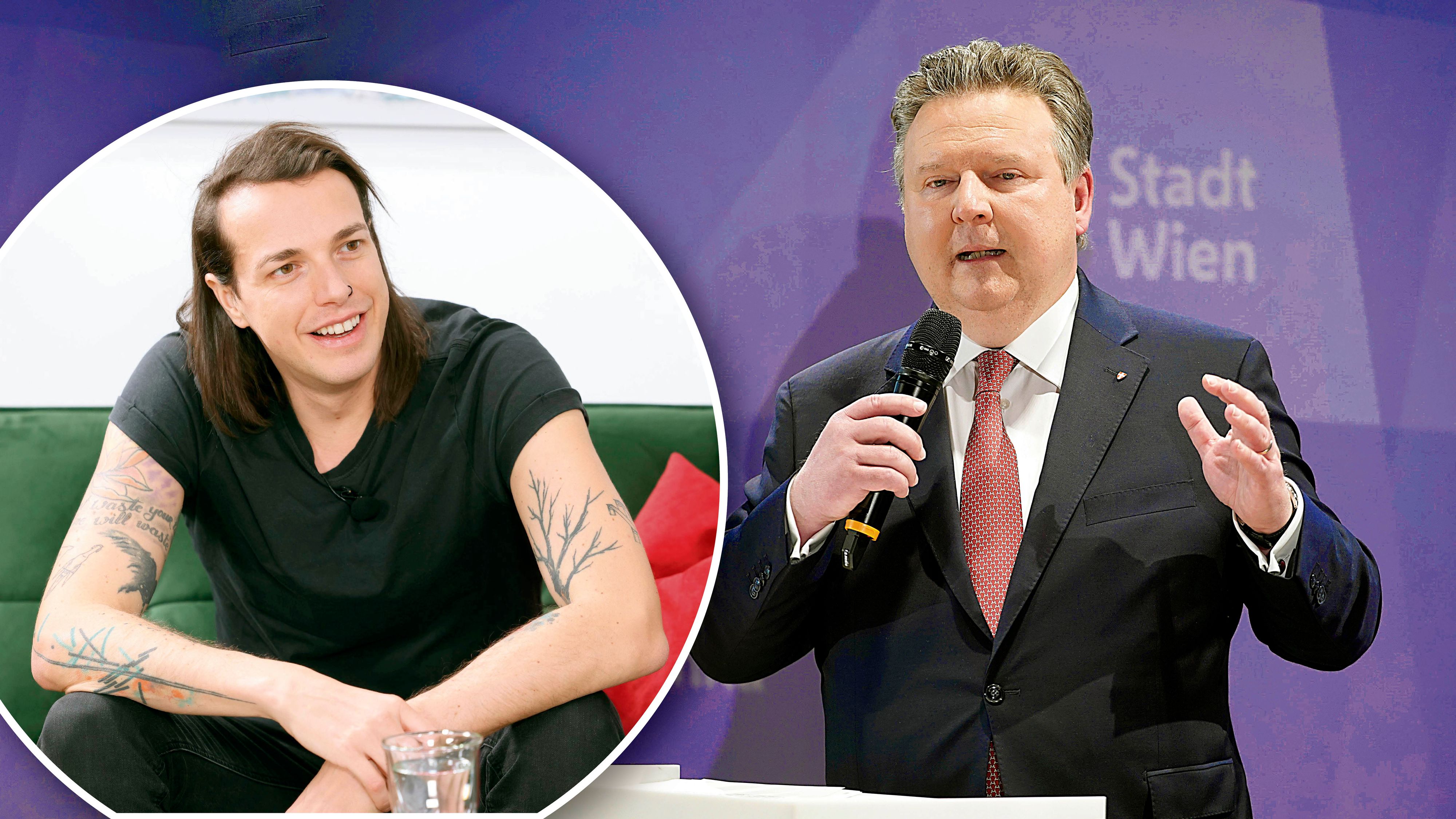 Bierpartei-Gründer Dominik Wlazny könnte Michael Ludwig (SP) Stimmen kosten. 