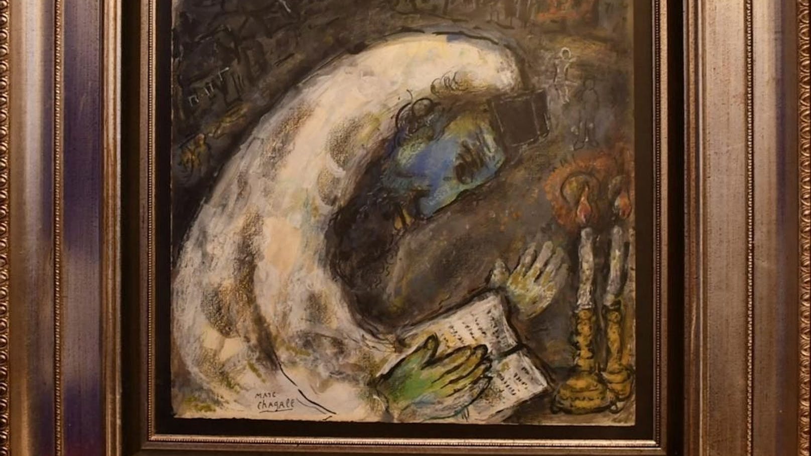 "L'homme en prière" von Marc Chagall 