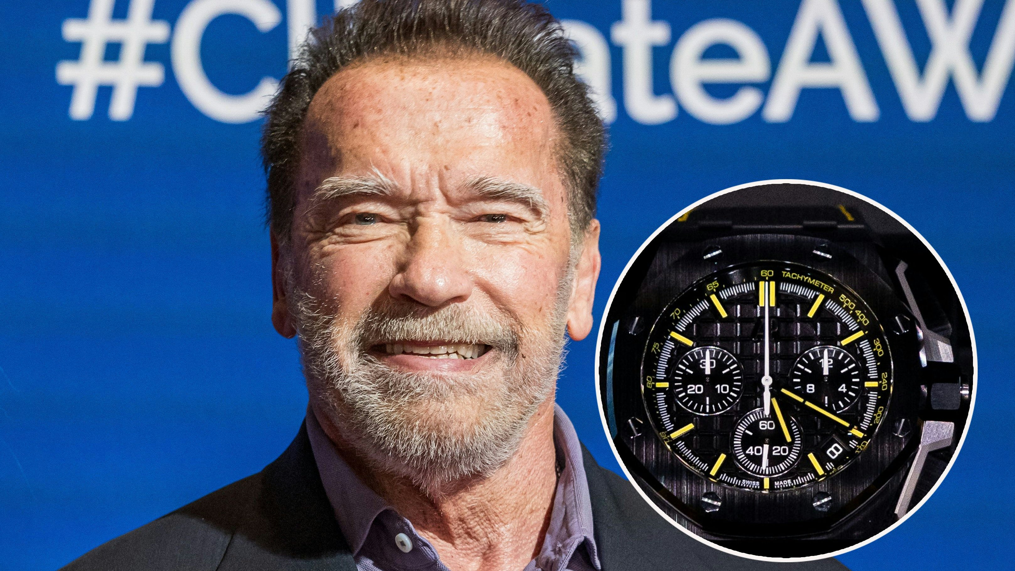 Arnold Schwarzenegger mit der Luxus-Uhr