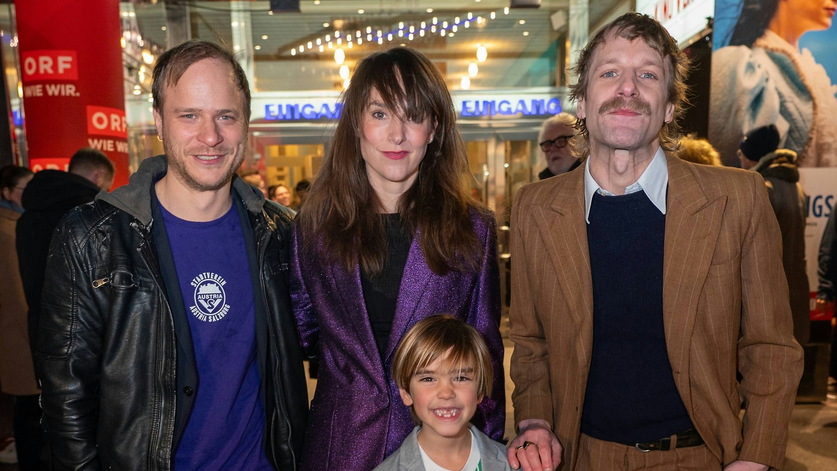 Kinopremiere ´Rickerl´, Gartenbaukino, Wien, 17.1.2024, -  Ben WINKLER, Agnes HAUSMANN, Voodoo JÜRGENS, Adrian GOIGINGER 
