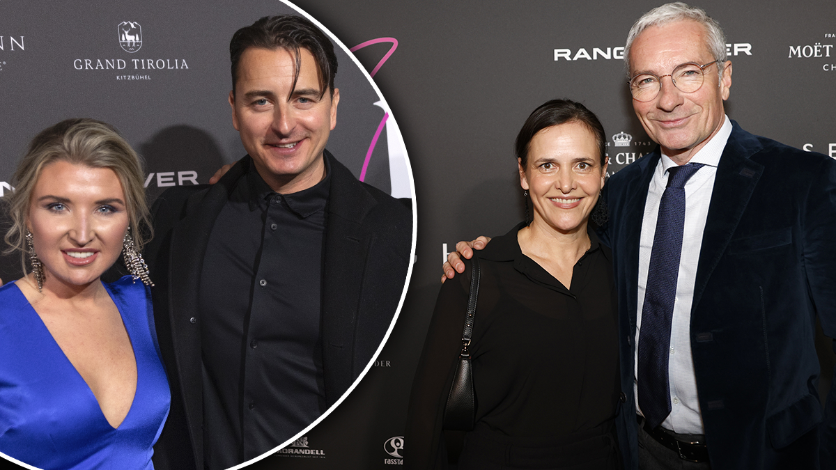 Gabalier mit Begleitung, Pariasek mit seiner Gattin