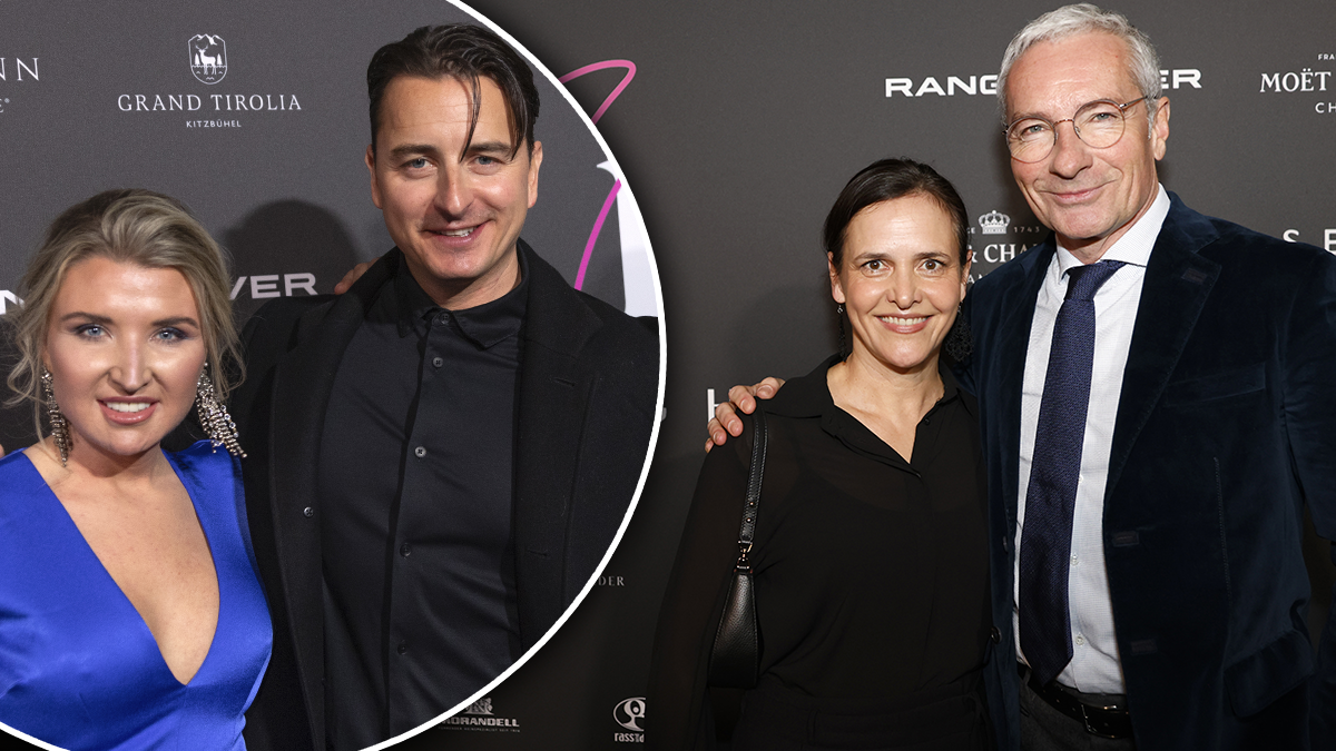 Gabalier mit Begleitung, Pariasek mit seiner Gattin