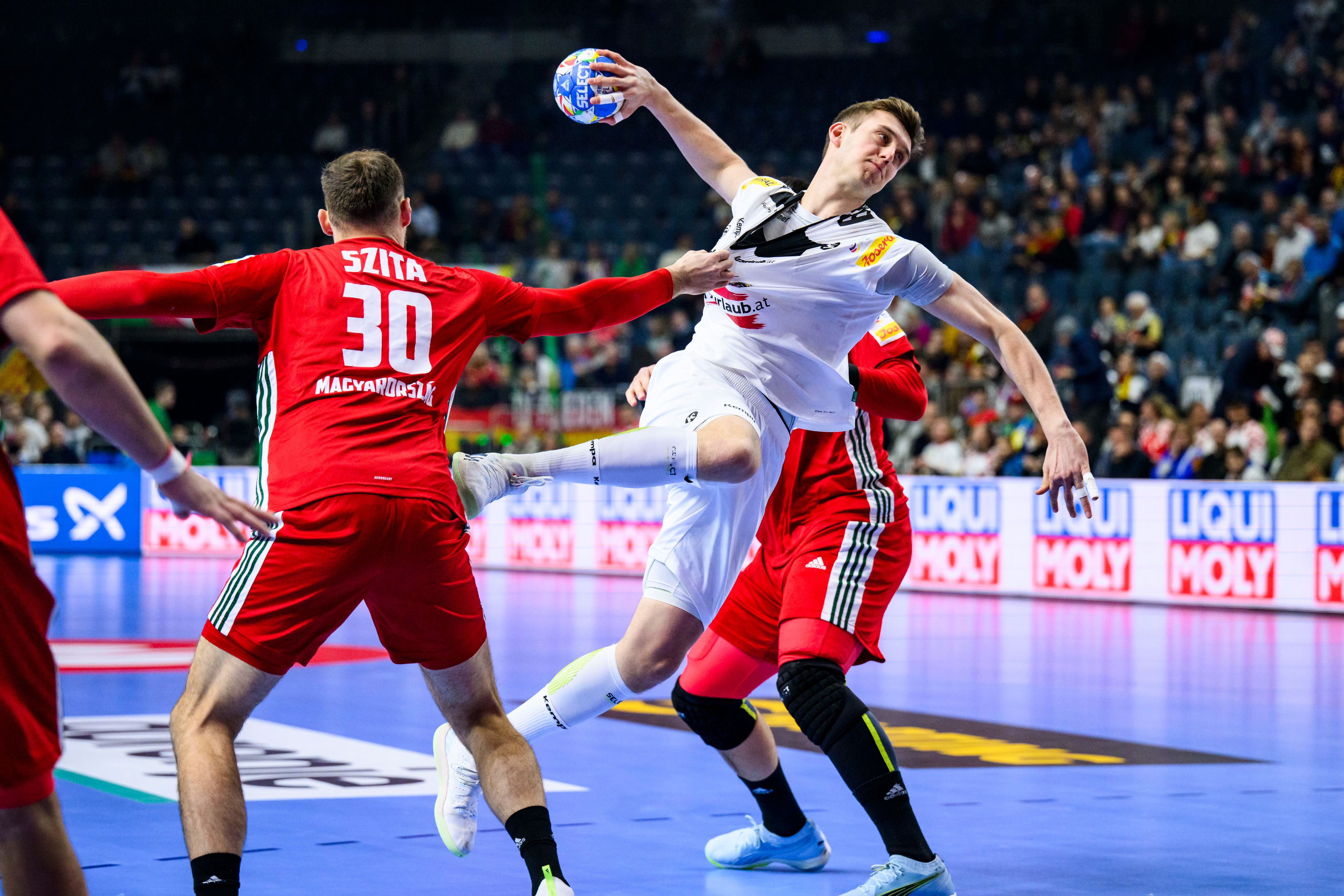 Österreichs Handball-Star Mykola Bilyk. 