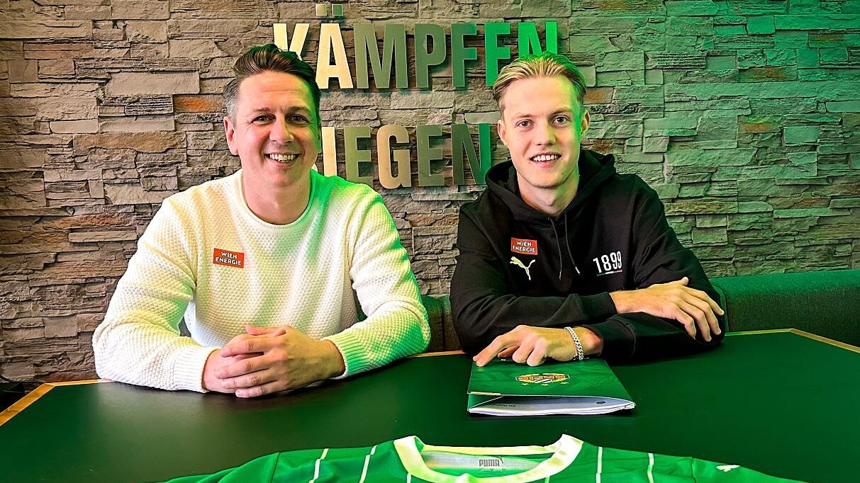 Noah Bischof wird im Sommer Rapidler, davor kickt er in der 2. Liga