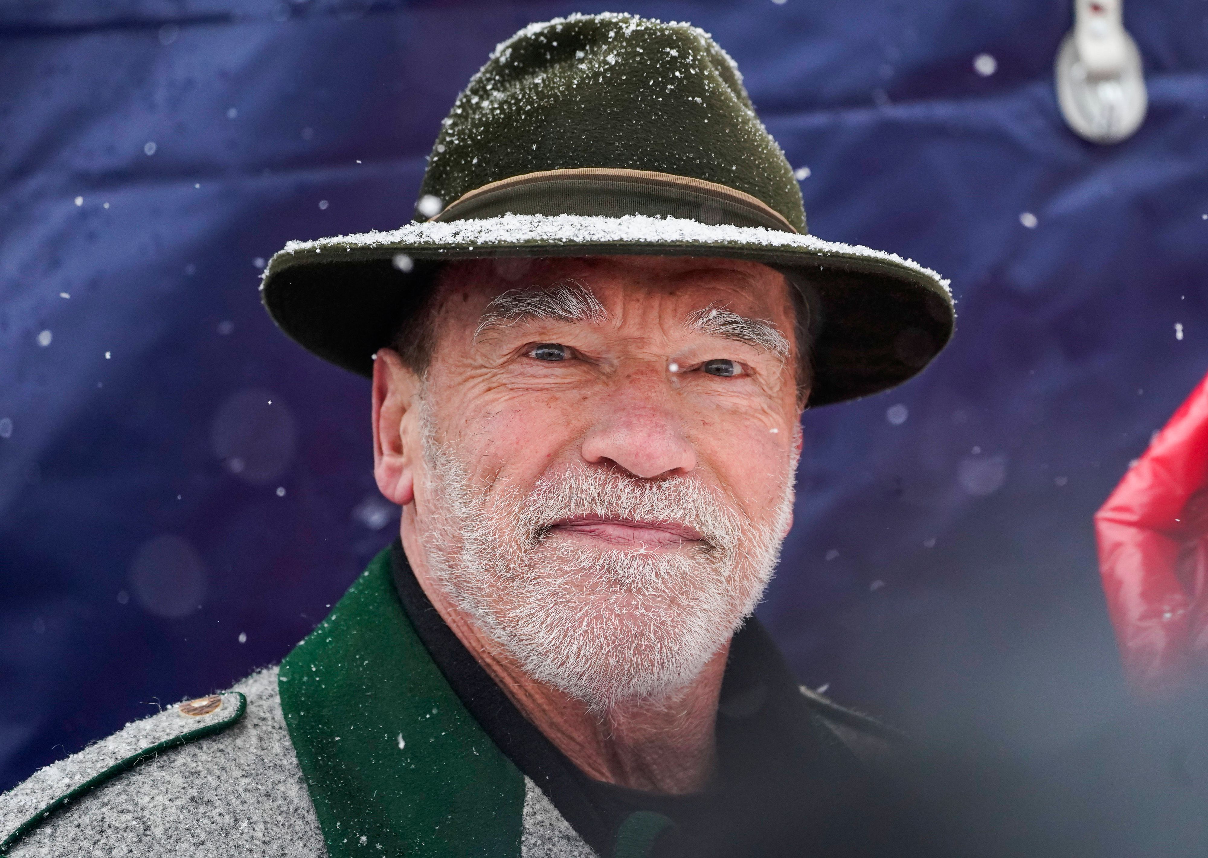 Arnold Schwarzenegger sprach den ÖSV-Stars Mut zu.&nbsp;