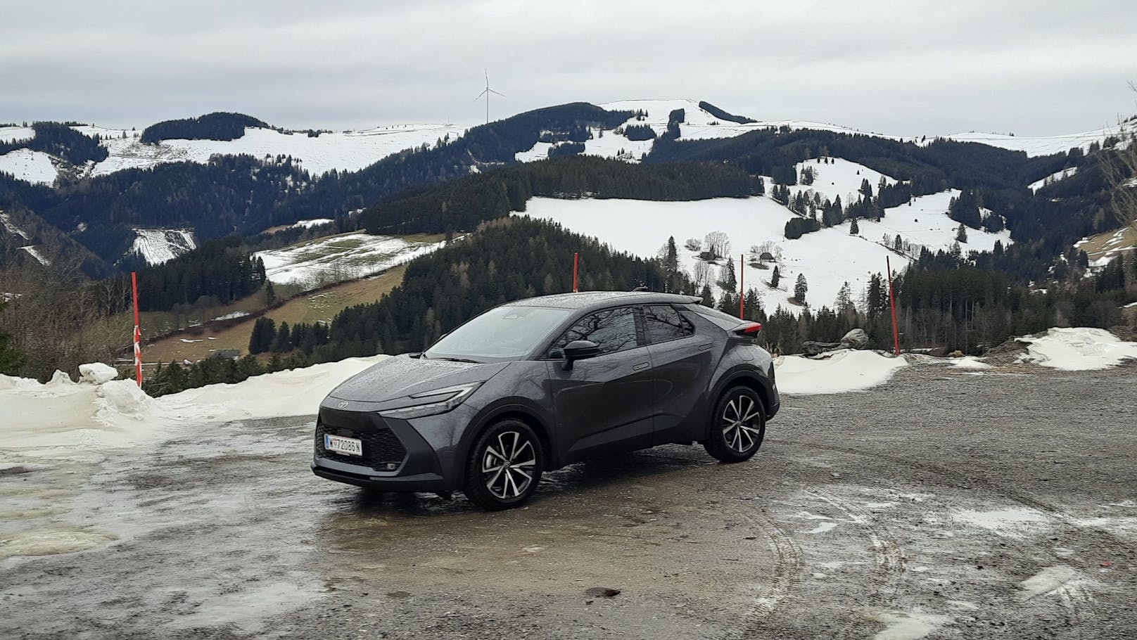 Die erste Ausfahrt mit dem Toyota C-HR in die Alpen.