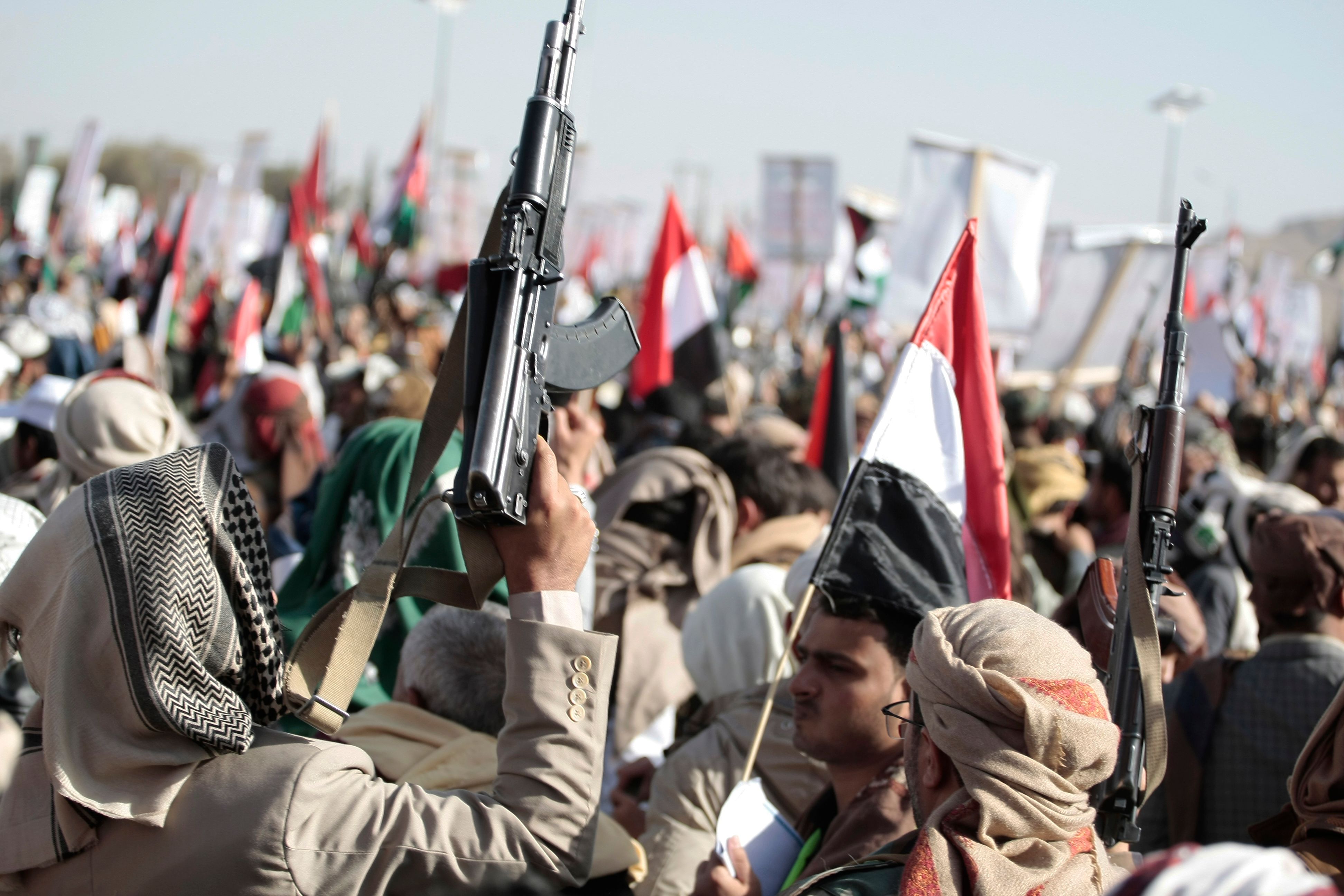 Die jemenitischen Huthi-Rebellen wollen den USA den Krieg erklären. (Archivbild)