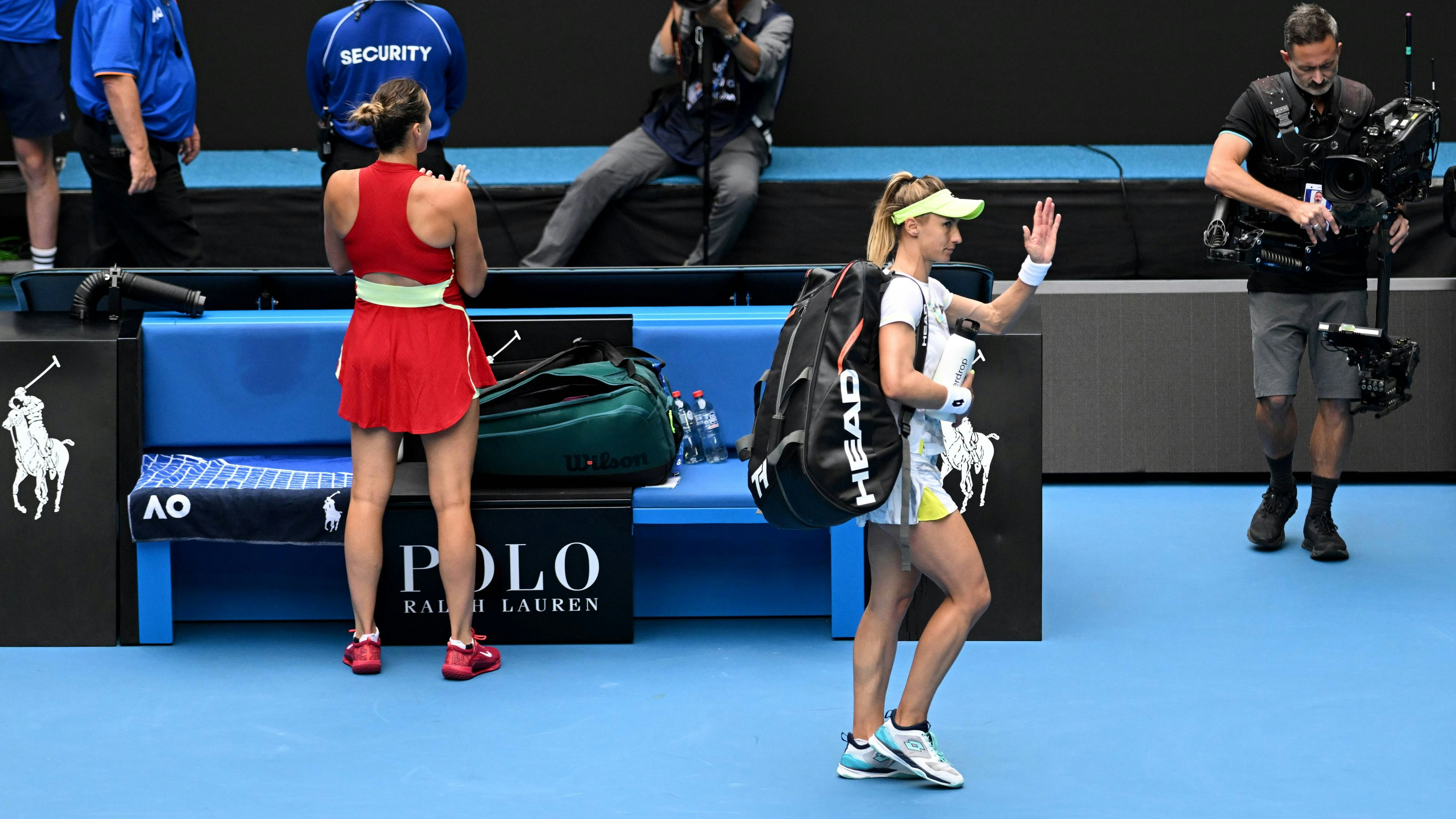 Arina Sabalenka hat ihrer ukrainischen Gegnerin eine Tennis-Lehrstunde erteilt. 