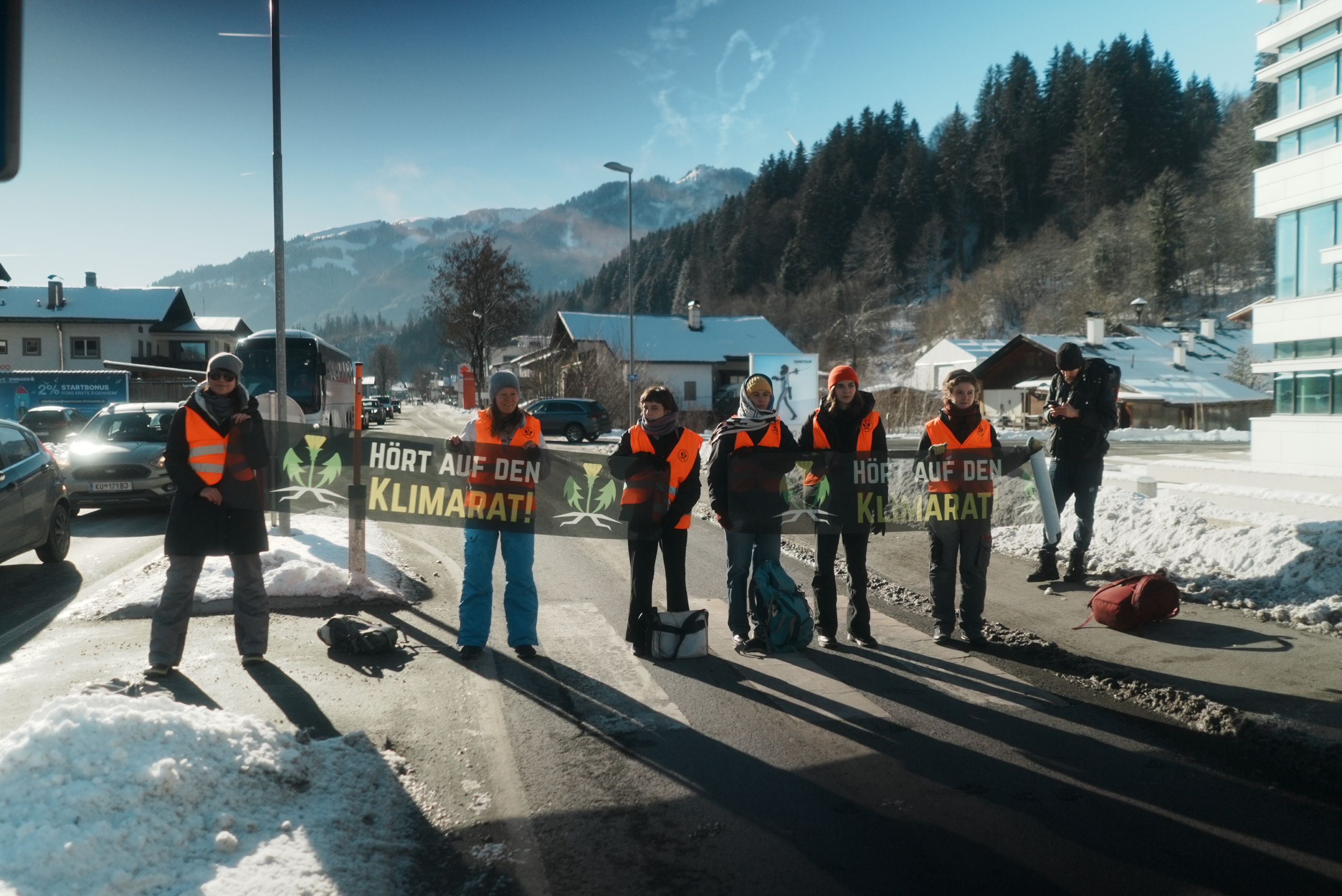 Klima-Kleber in Kitzbühel