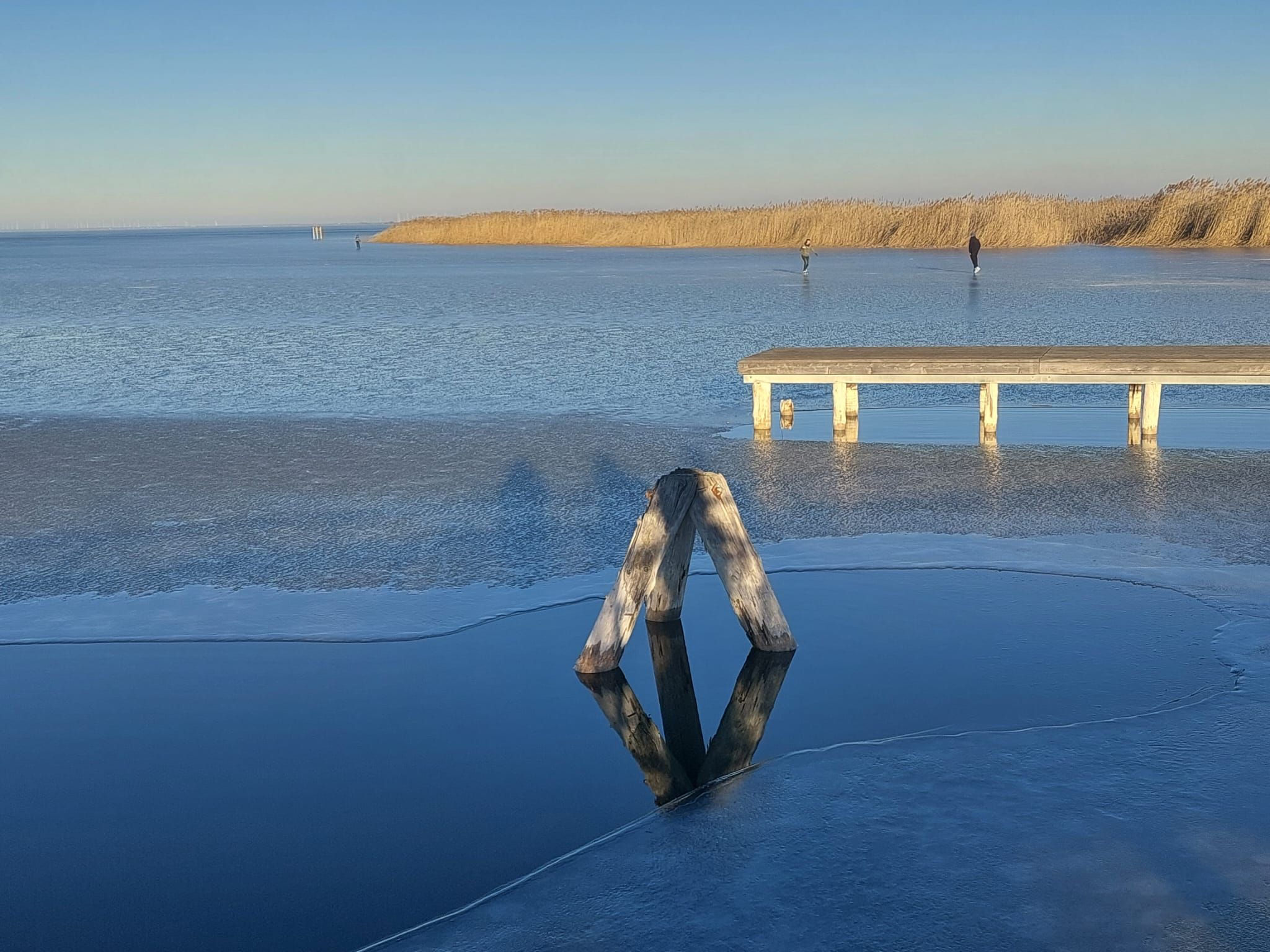Eisläufer am Neusiedler See. (Archivbild)