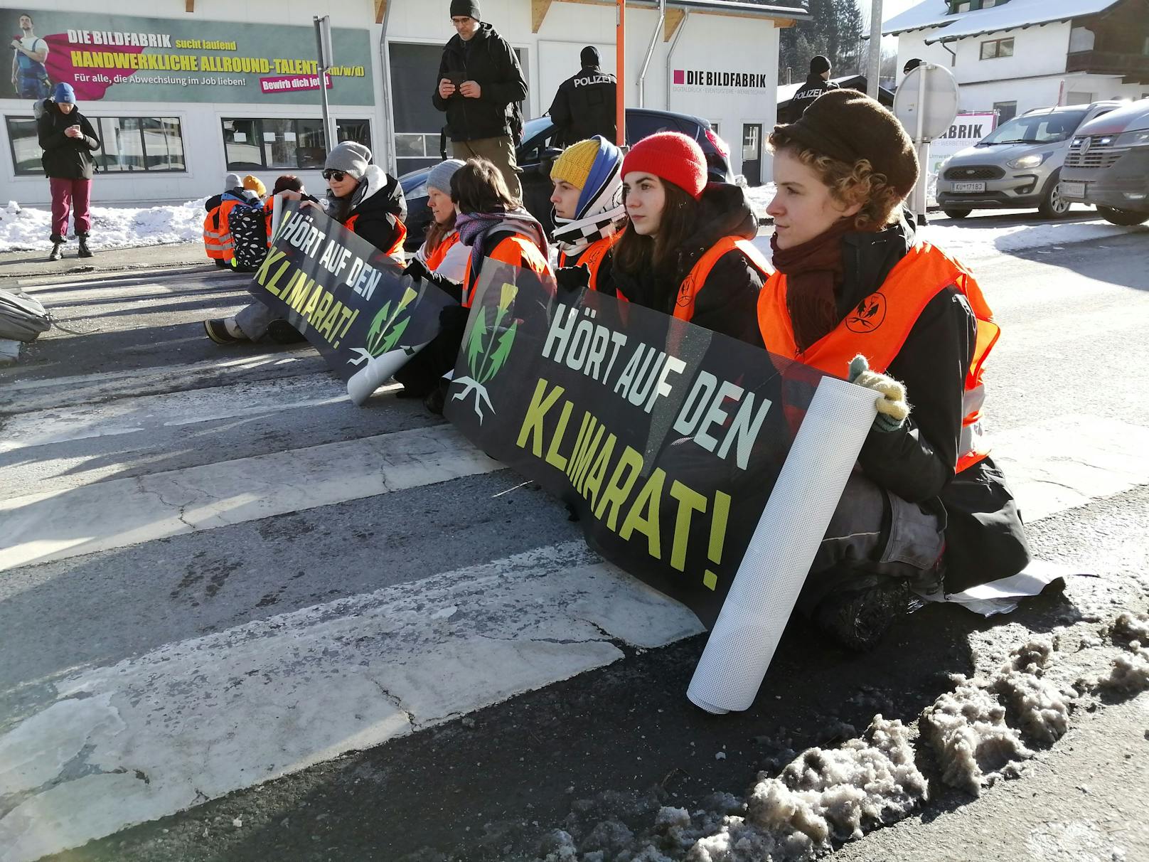 Klima-Kleber in Kitzbühel