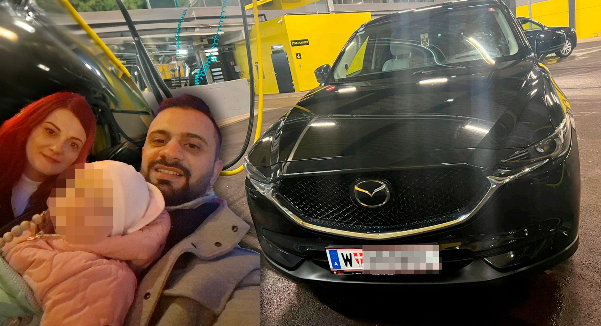 Die Familie aus Wien ist verzweifelt: Ihr Auto ist weg. 