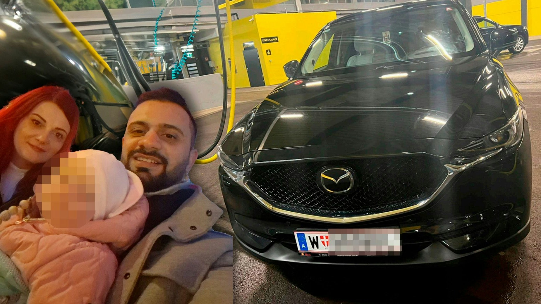 Die Familie aus Wien ist verzweifelt: Ihr Auto ist weg. 