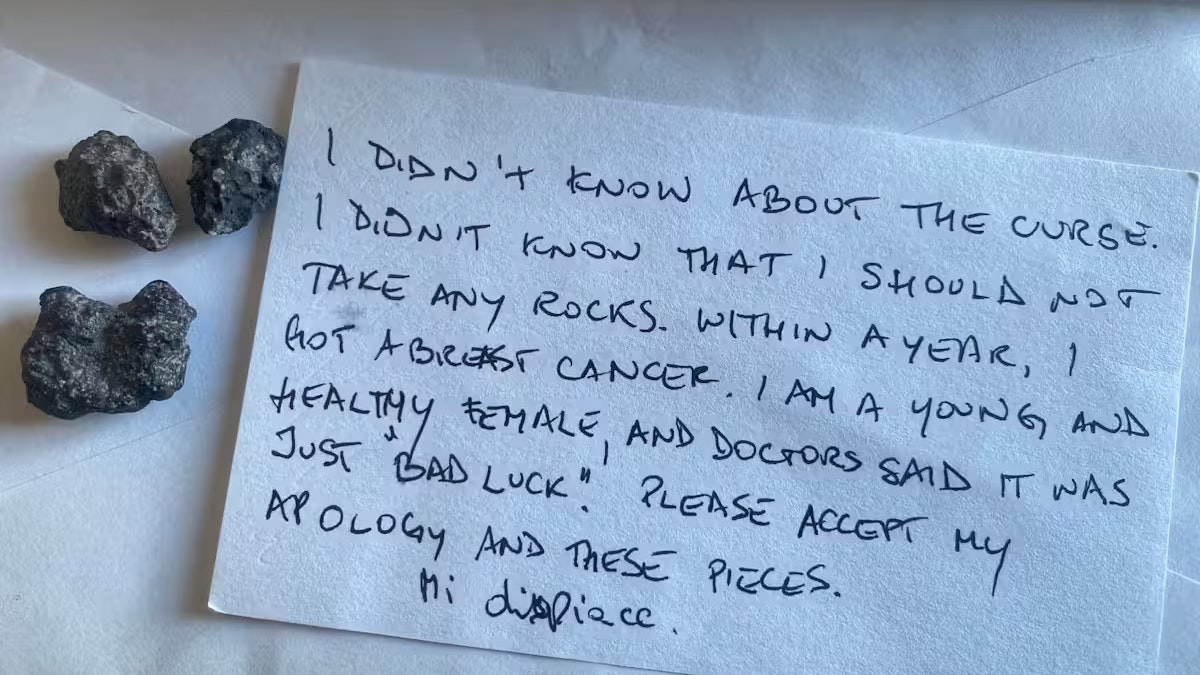 Diesen Brief schickte eine Unbekannte dem Archäologen Gabriel Zuchtriegel nach Pompei.