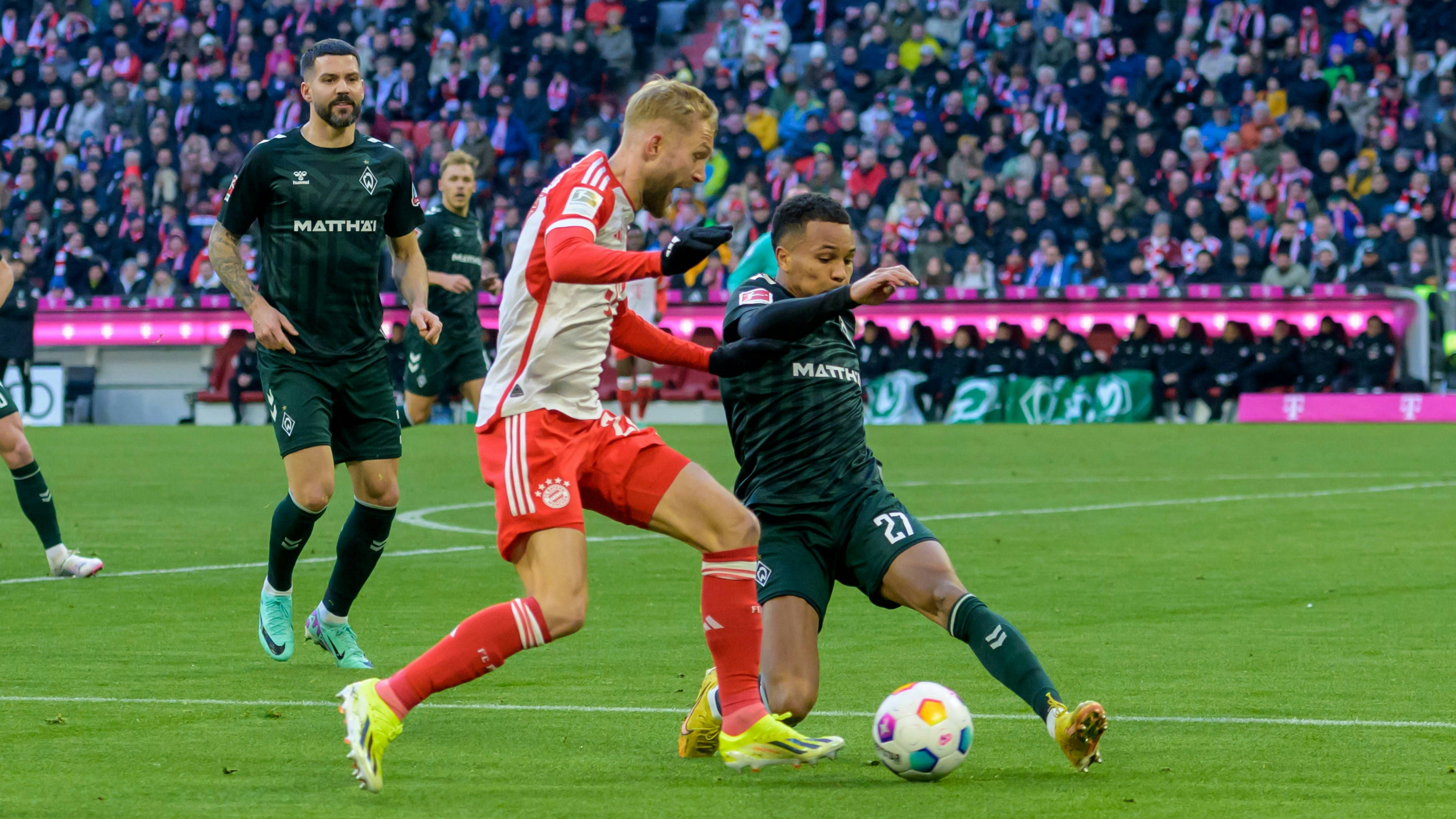 Konrad Laimer musste mit den Bayern eine Niederlage einstecken.