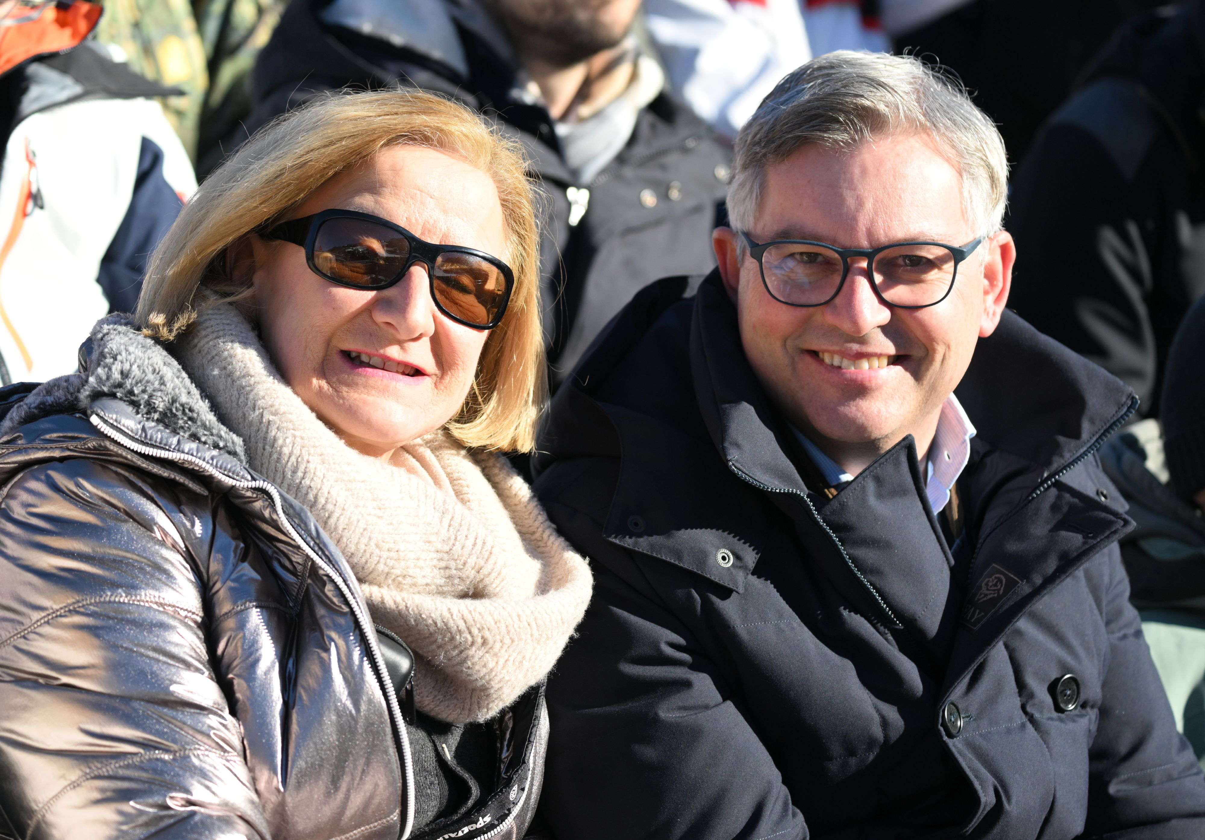 Große Ski-Fans: Niederösterreichs Landeshauptfrau Mikl-Leitner und Finanzminister Brunner.