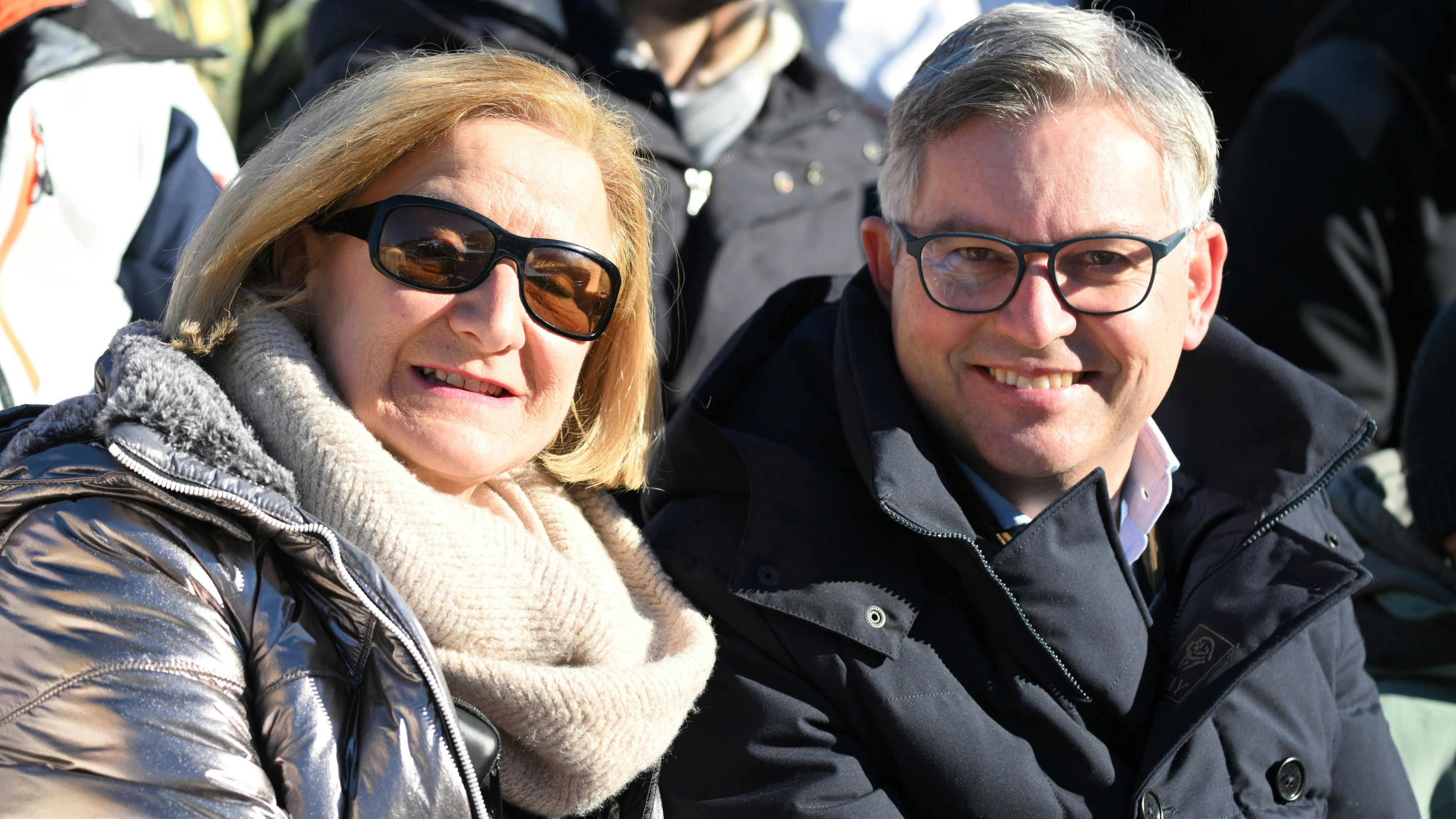 Große Ski-Fans: Niederösterreichs Landeshauptfrau Mikl-Leitner und Finanzminister Brunner.