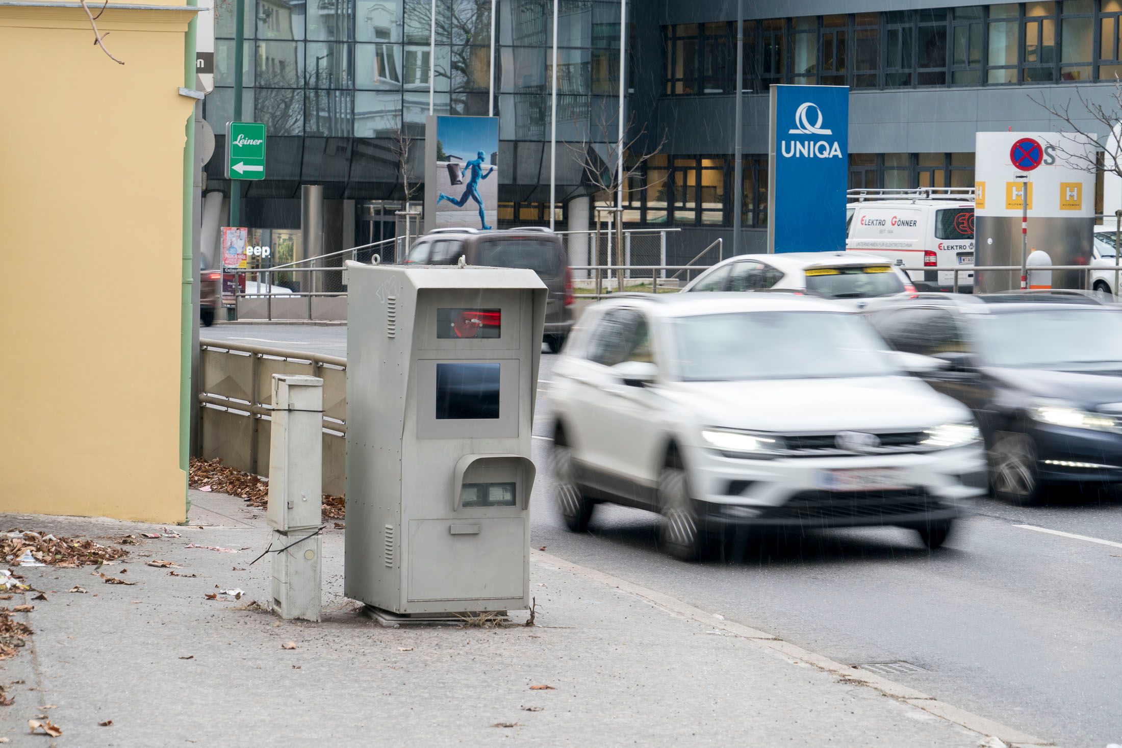 Die Grünbergstraße in Wien-Meidling ist einer von 83 Radarbox-Standorten in Wien.
