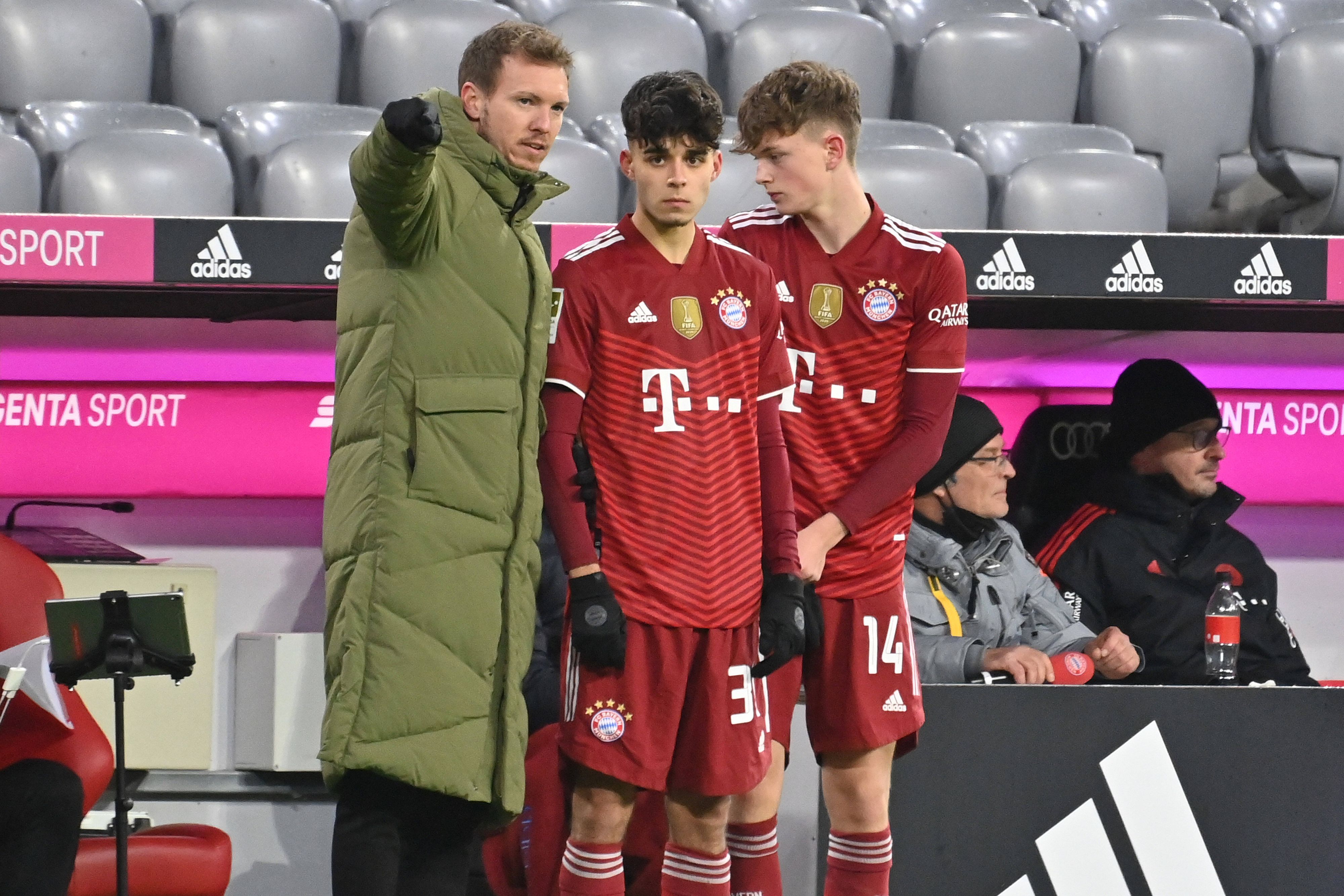 Lucas Copado (Mitte) kam unter Ex-Bayern-Trainer Julian Nagelsmann zu seinem Liga-Debüt.