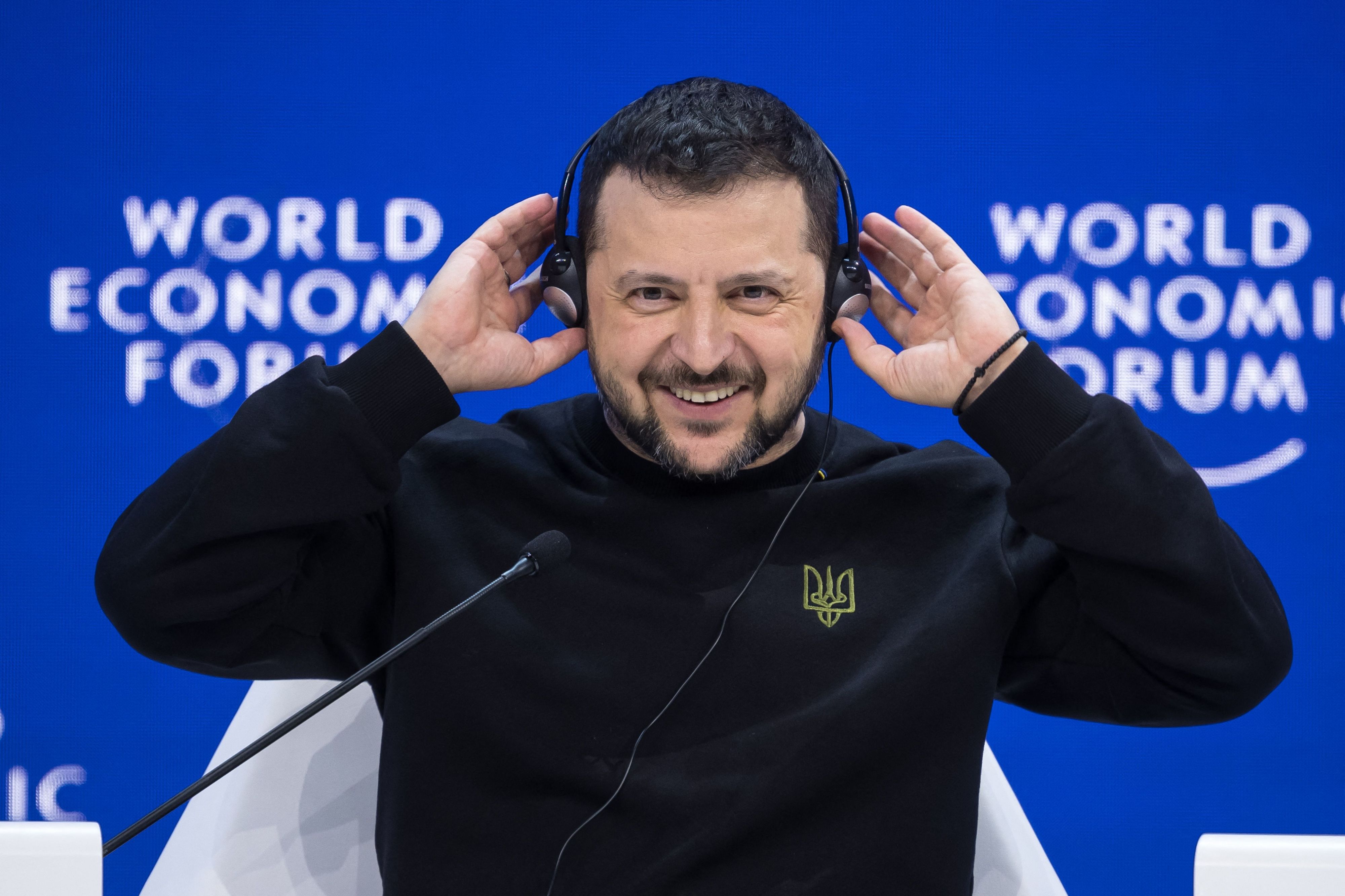 Auch am Weltwirtschaftsforum (WEF) in Davos trug Wolodimir Selenski diesen Pullover.