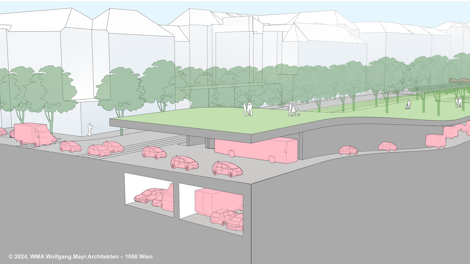 VP-Plan: Der Verkehr könnte am Gürtel stellenweise unter die Erde verbannt werden. 