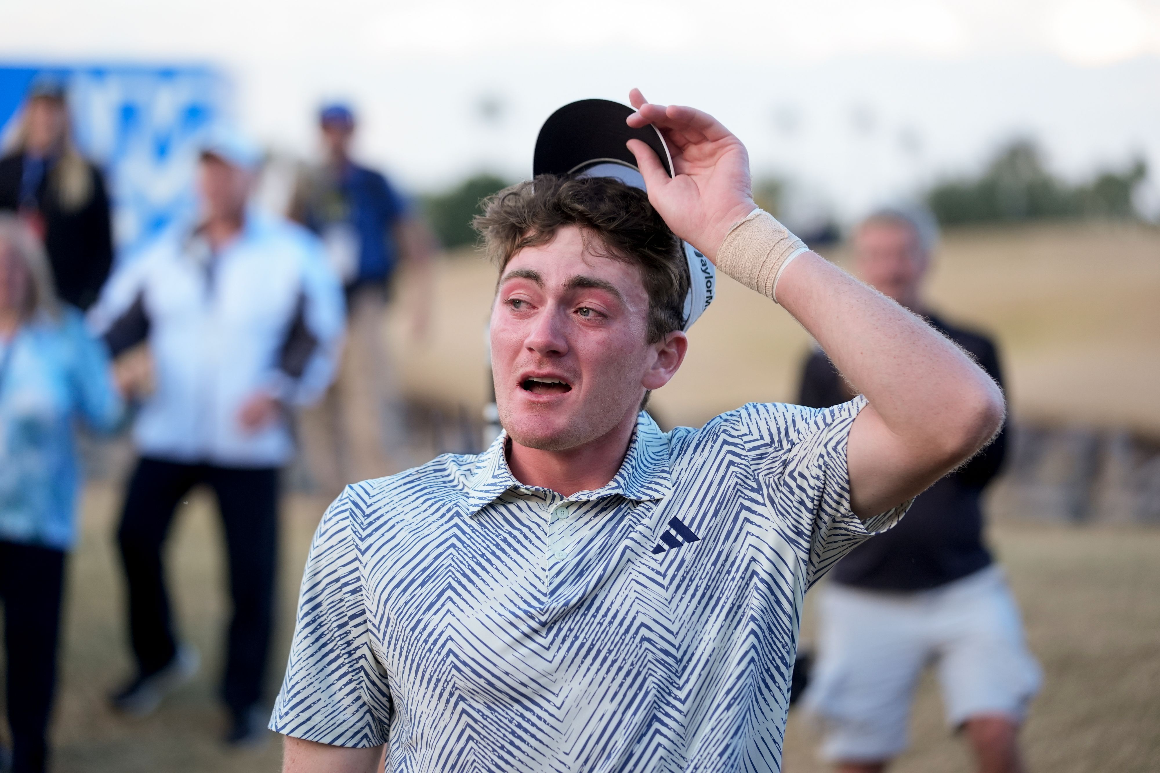 <strong>Nick Dunlap</strong> schreibt Geschichte. Als Amateur gewinnt er ein Turnier auf der PGA-Tour.