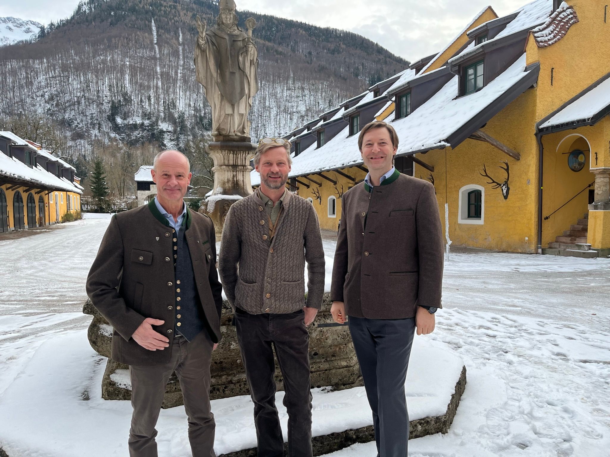 Präsidium Jagd Österreich 2024 (v.l.n.r.: Herbert Sieghartsleitner, Maximilian Mayr Melnhof, Franz Mayr Melnhof-Saurau)