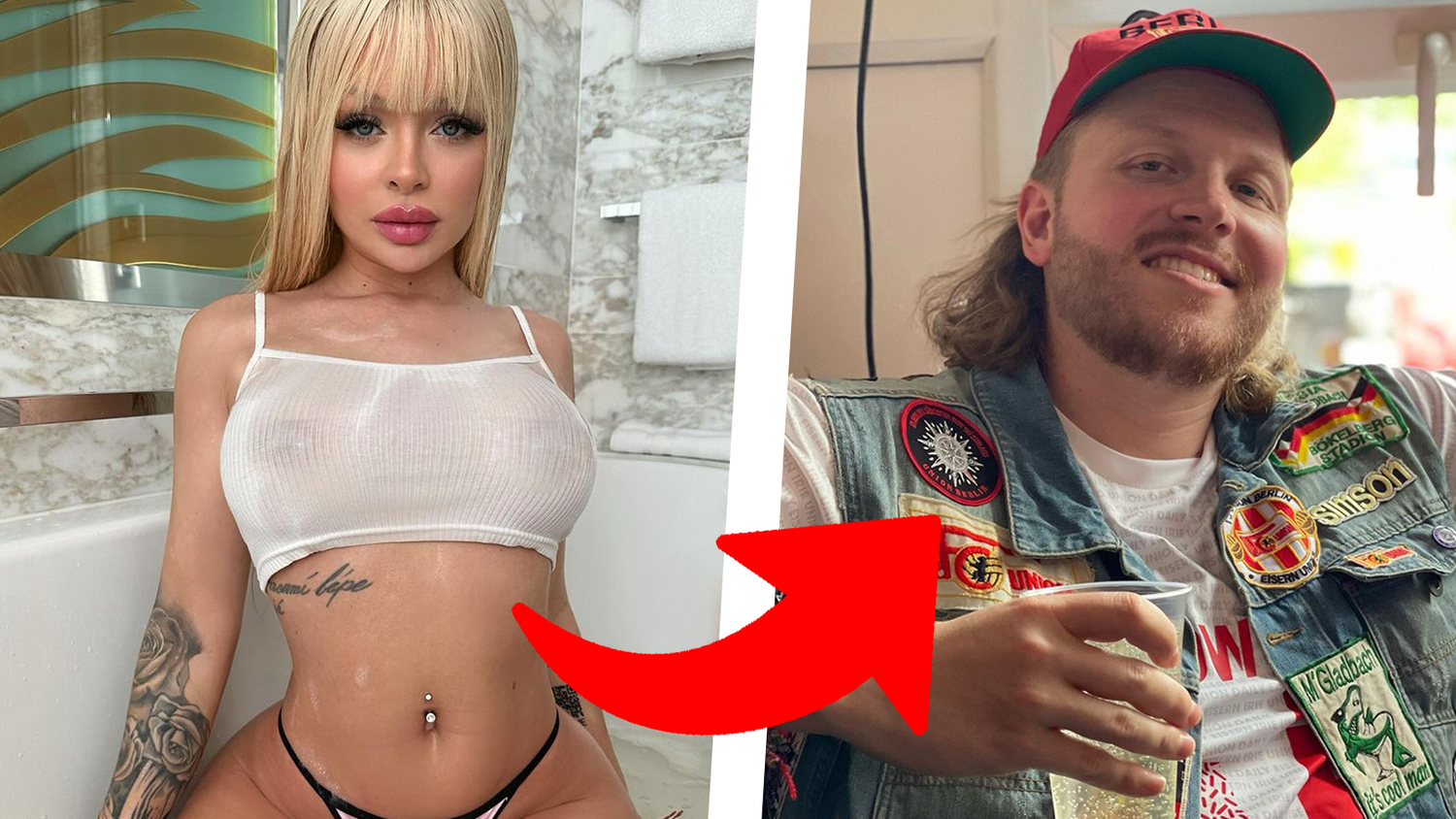 Rapper Finch wollte schon vor sechs Jahren mit Katja ausgehen. Jetzt geht sein Traum in Erfüllung.