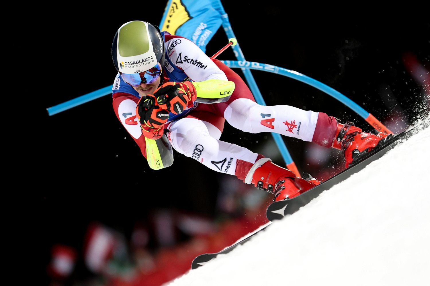 Manuel Feller ist auf der Planai in Überform.