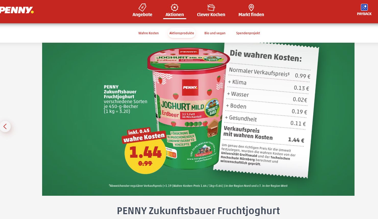 Eine Woche verlangte Penny 