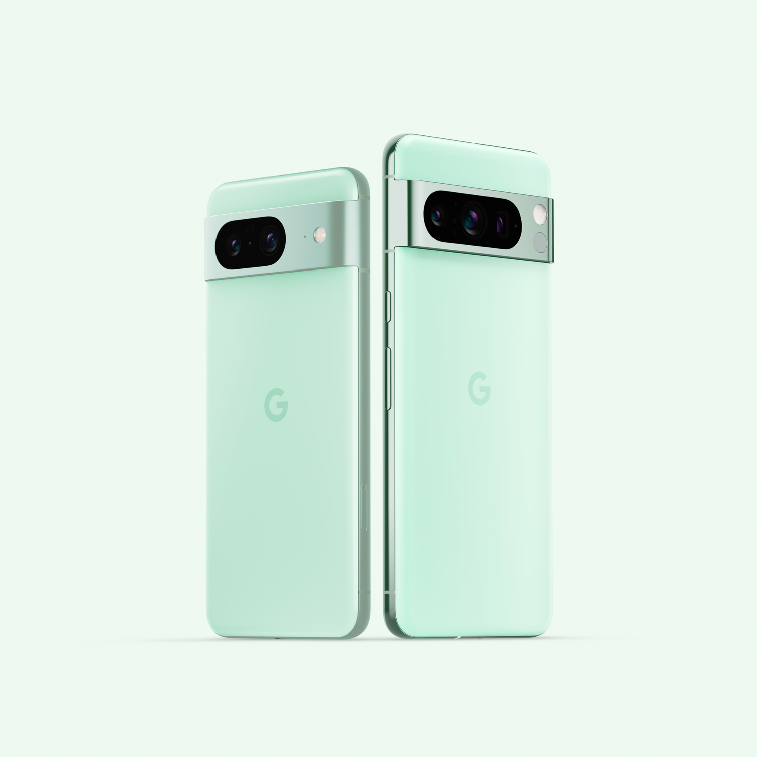 Googles Pixel-Smartphones gibt es 2024 neu auch in der Farbe Mint.