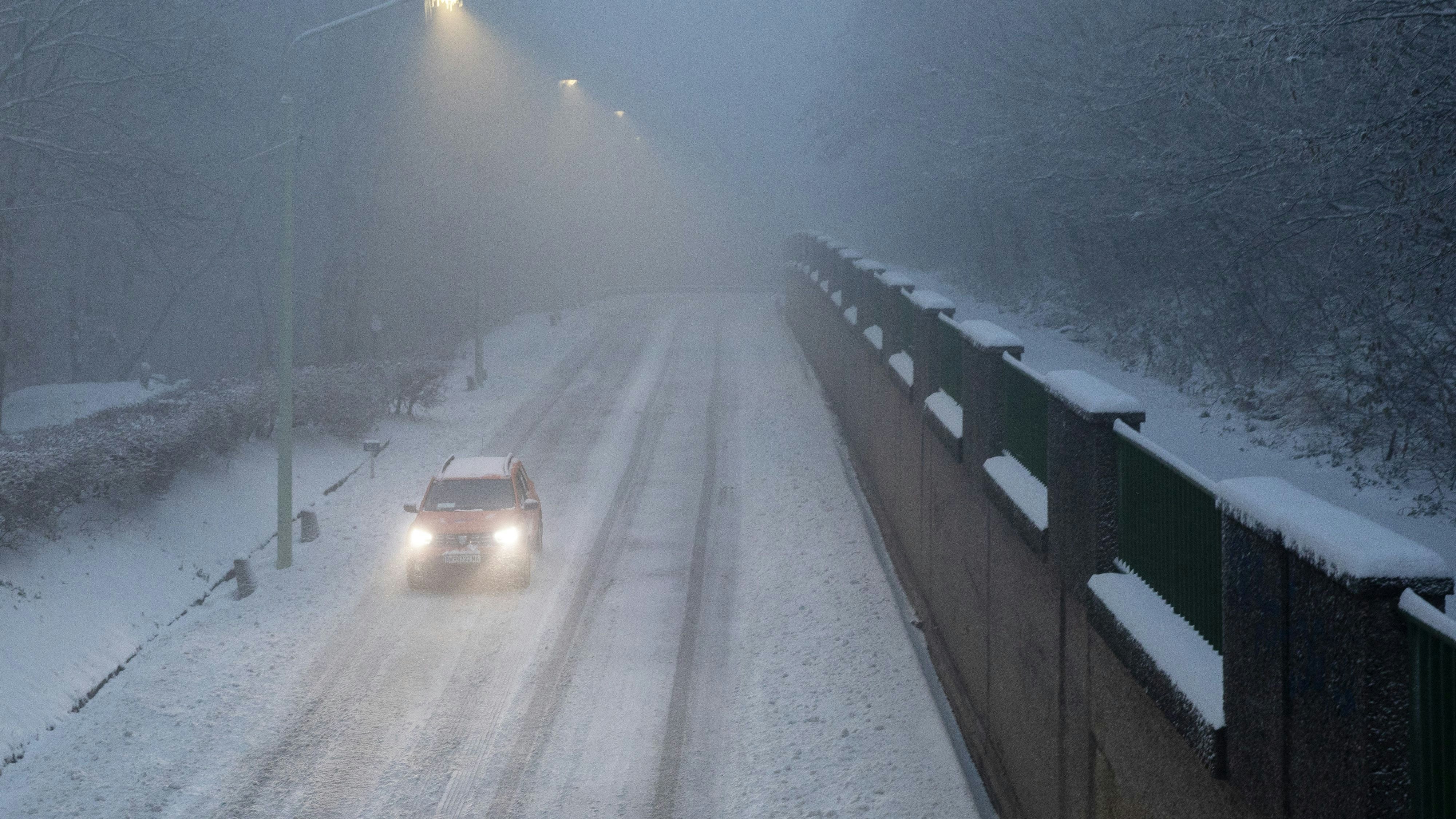 Glatteis-Unfall am Kahlenberg