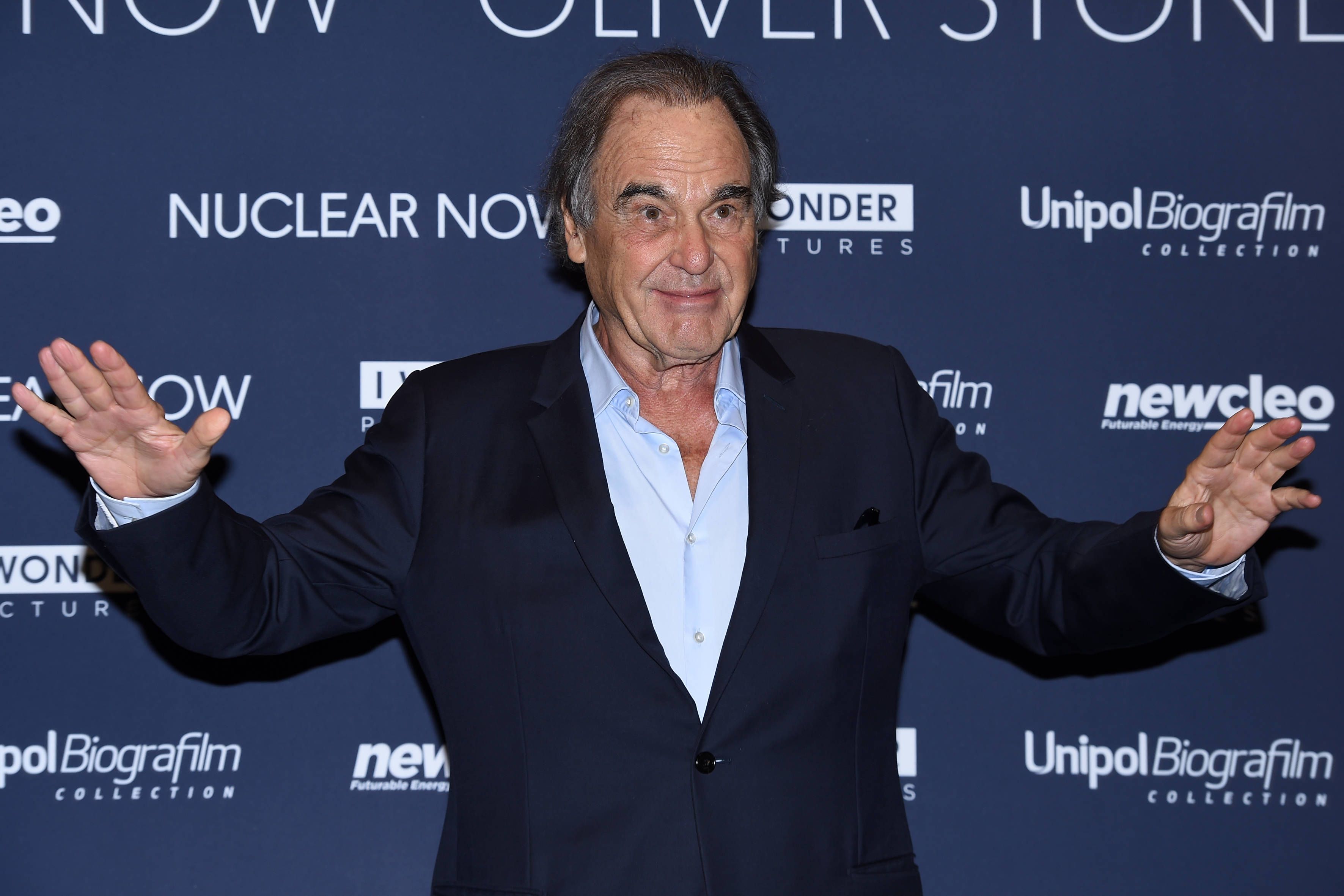 American director Oliver Stone on the red carpet of the film Nuclear Now at the modern cinema. Rome Italy, December 4th, 2023 Rome Italy - ZUMAm169 20231204_aac_m169_057 Copyright: xMassimoxInsabatox