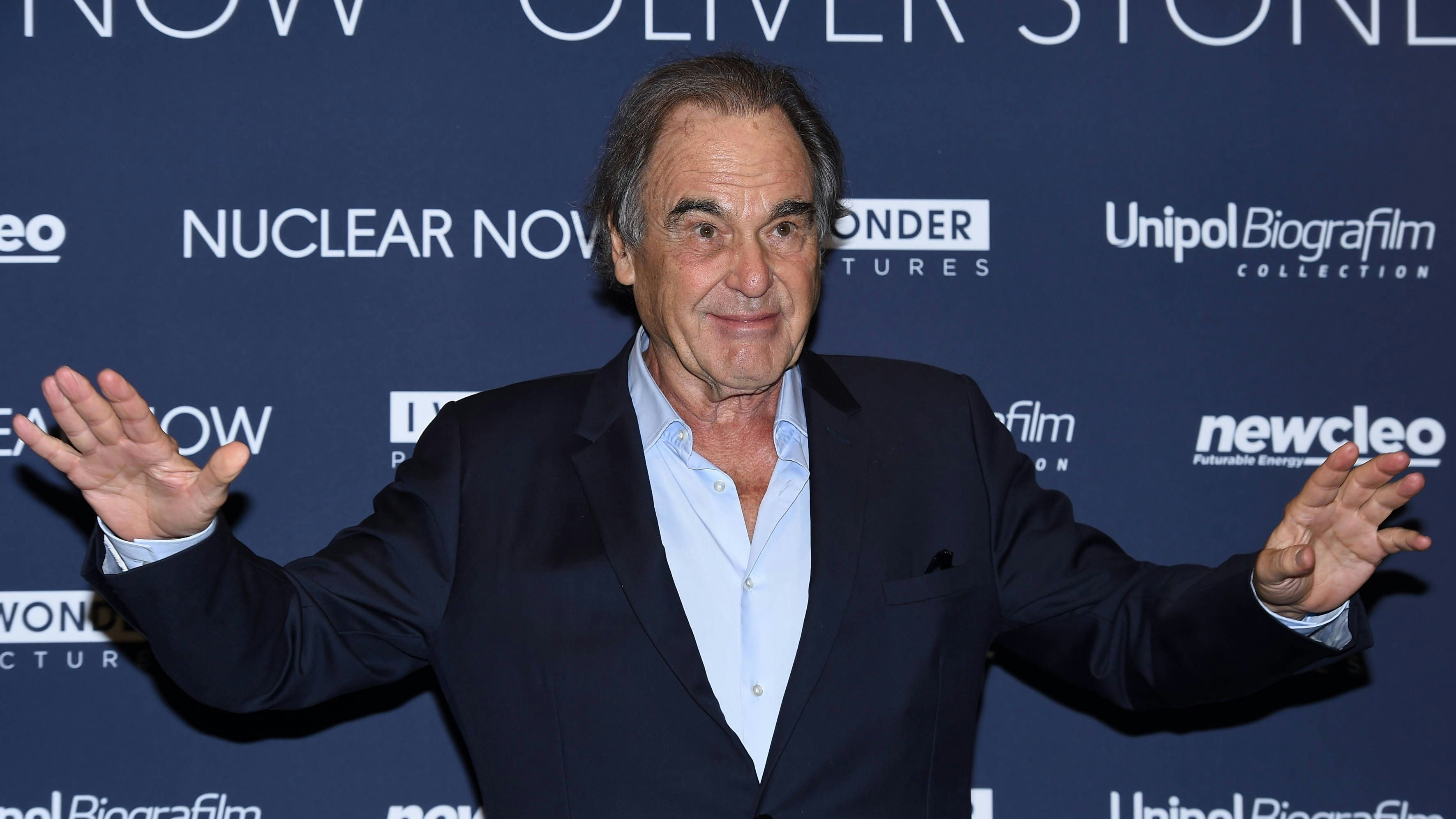 American director Oliver Stone on the red carpet of the film Nuclear Now at the modern cinema. Rome Italy, December 4th, 2023 Rome Italy - ZUMAm169 20231204_aac_m169_057 Copyright: xMassimoxInsabatox
