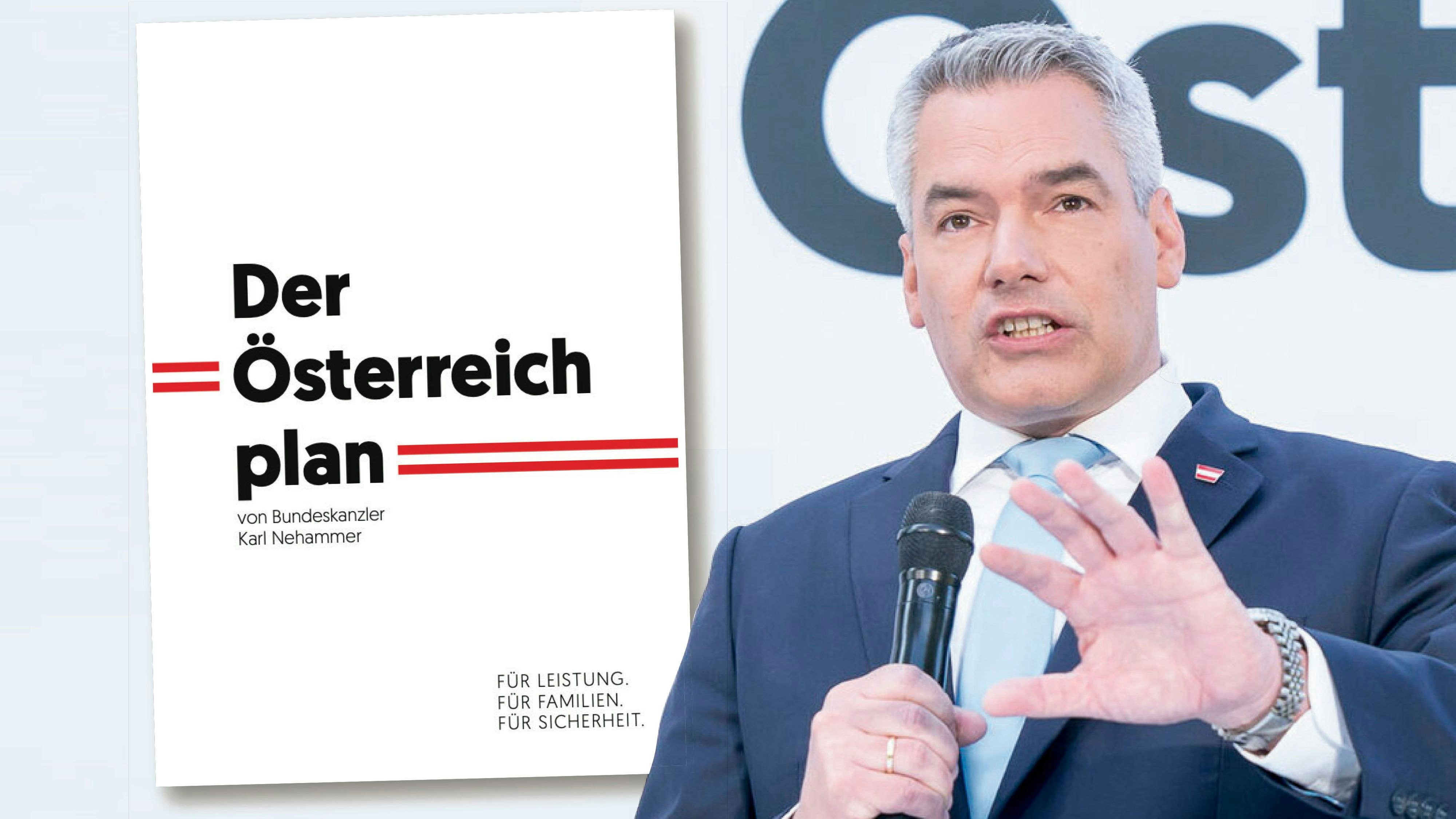"Heute" liegt der komplette "Österreichplan" von Kanzler Karl Nehammer vor.