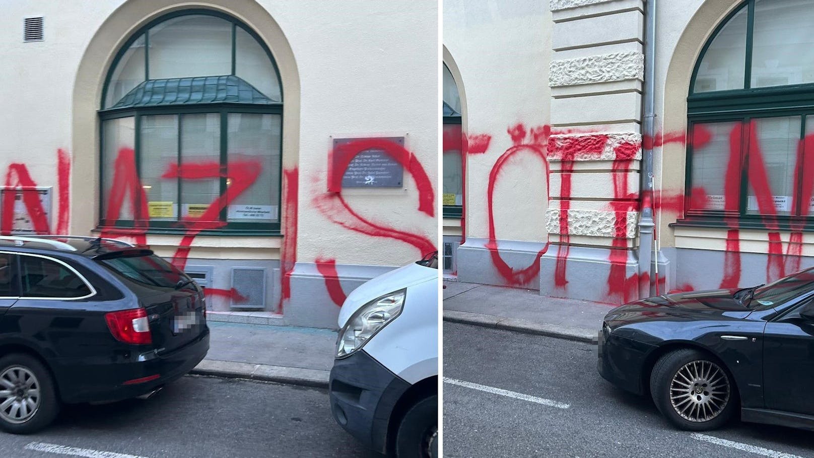 "Nazis töten": Spray-Attacke auf Burschenschaft in Wien