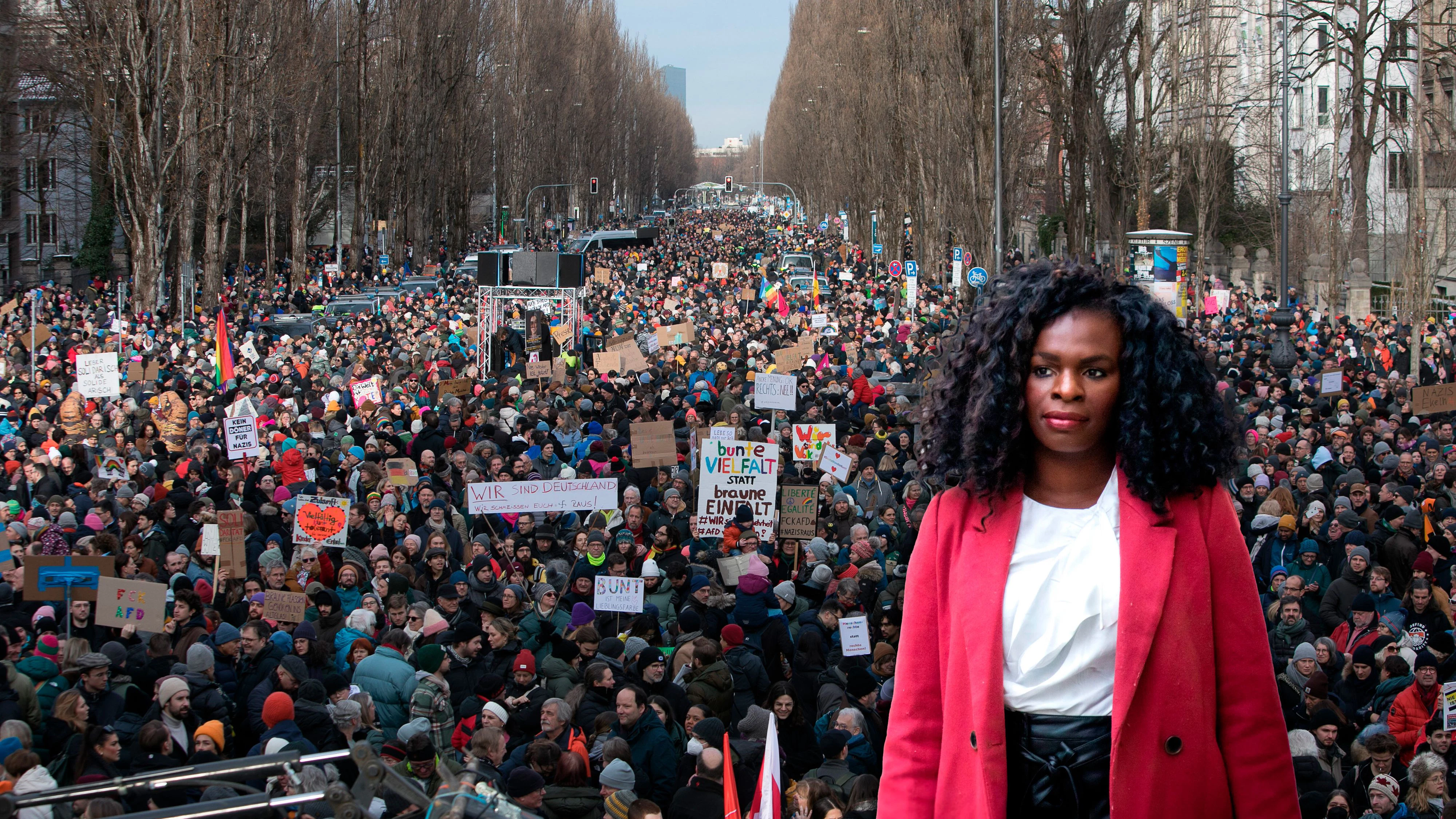 Wie in Deutschland letzte Woche, gehen morgen Wiener gegen Rechts auf die Straße. SP-Politikerin Mireille Ngosso ist Mit-Organisatorin.