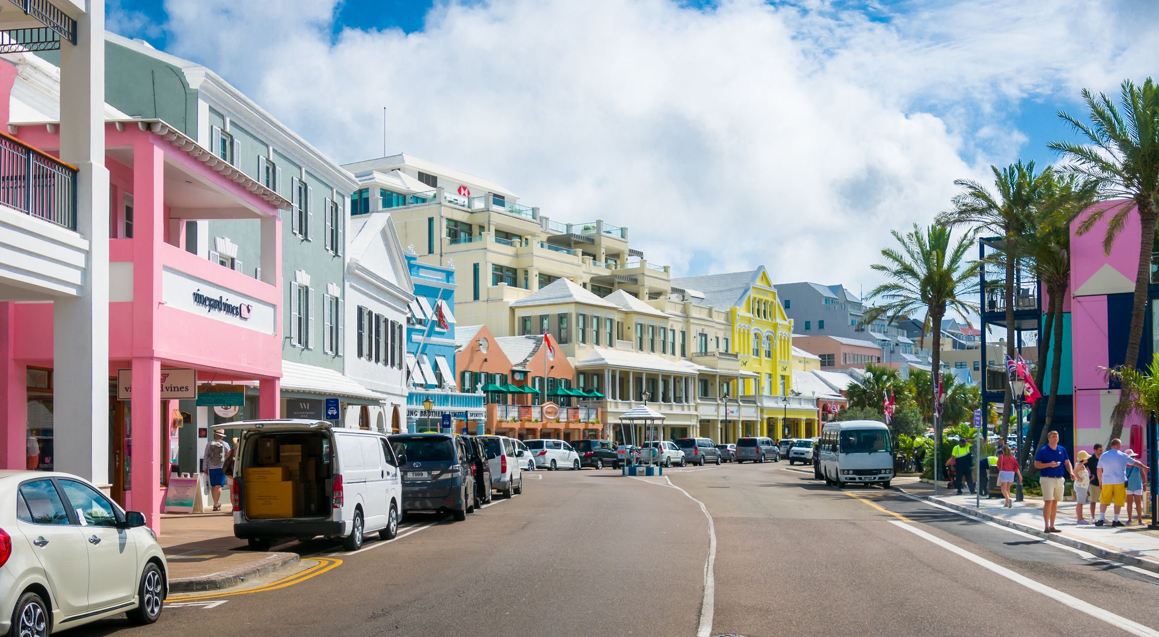 Hamilton auf Bermuda ist nicht nur ein buntes, sondern vor allem ein teures Pflaster.