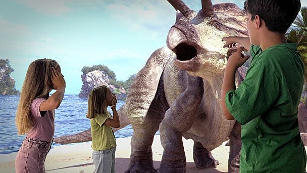 In der Wiener Innenstadt gibt es derzeit eine spezielle Show rund um die Welt der Dinosaurier zu sehen.