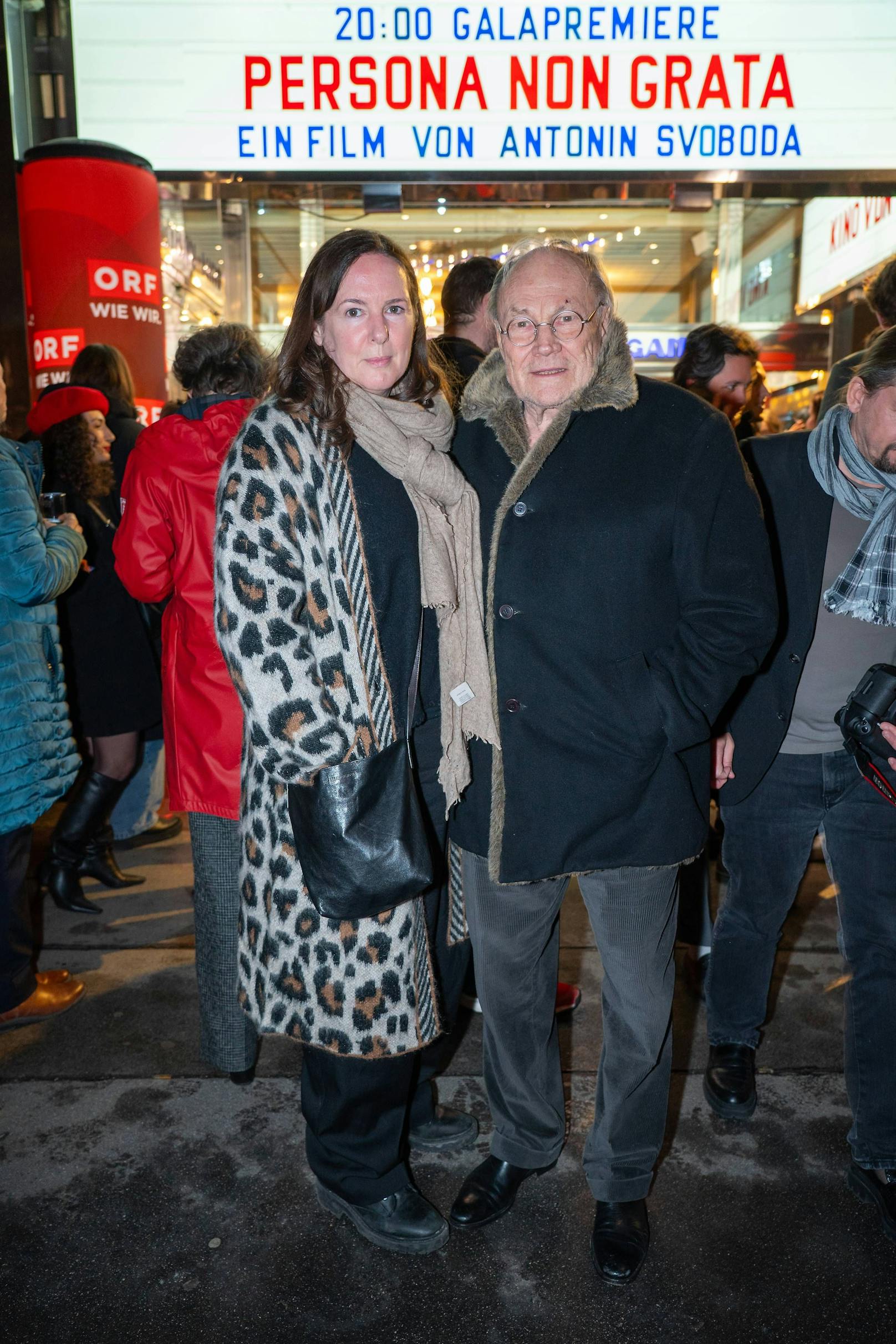 Kinopremiere ´persona non grata´ im Gartenbaukino, Wien, 24.1.2024,
- 
Klaus Maria BRANDAUER mit Ehefrau Natalie KRENN
