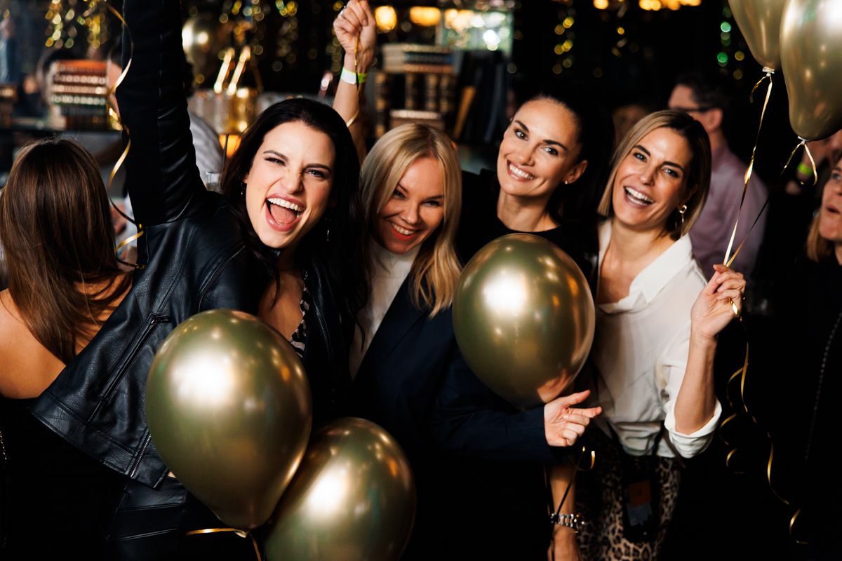 Conny Kreuter, Sylvia Graf, Tanja Duhovich und Elke Rock waren in Feierlaune. 