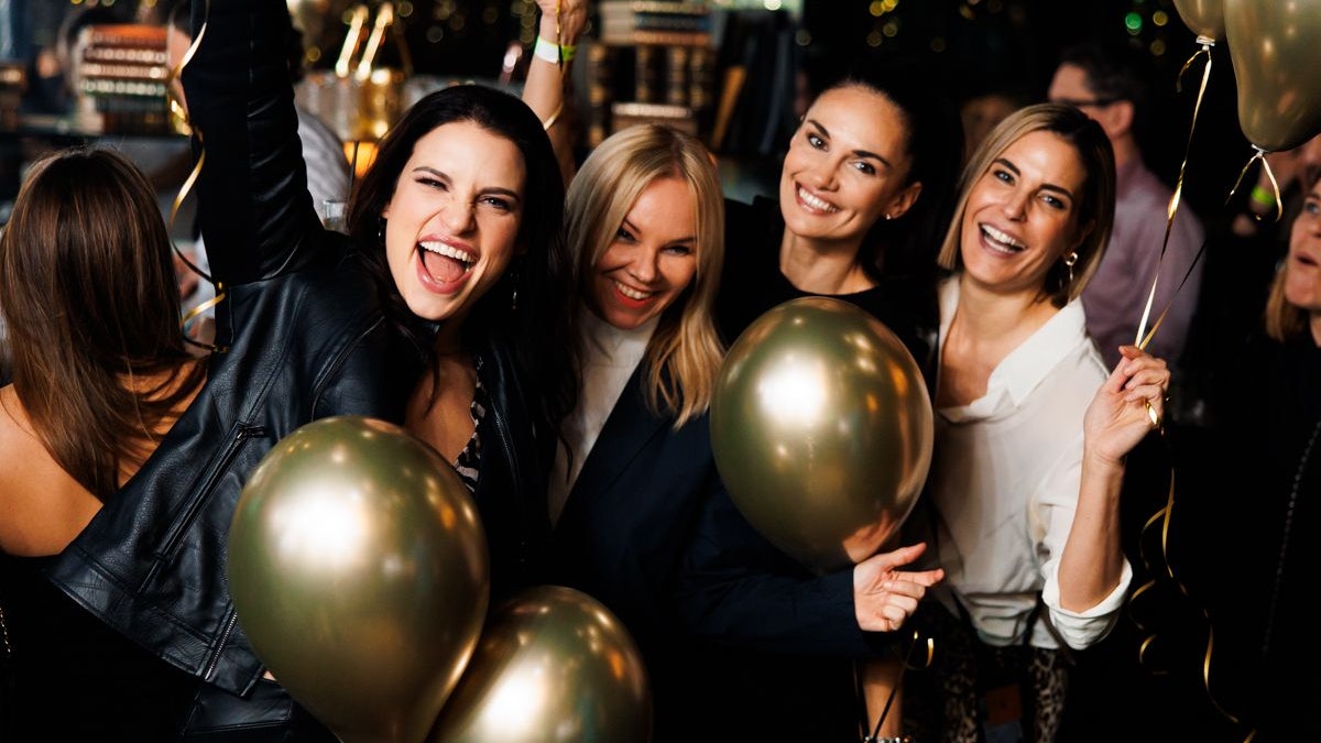 Conny Kreuter, Sylvia Graf, Tanja Duhovich und Elke Rock waren in Feierlaune. 