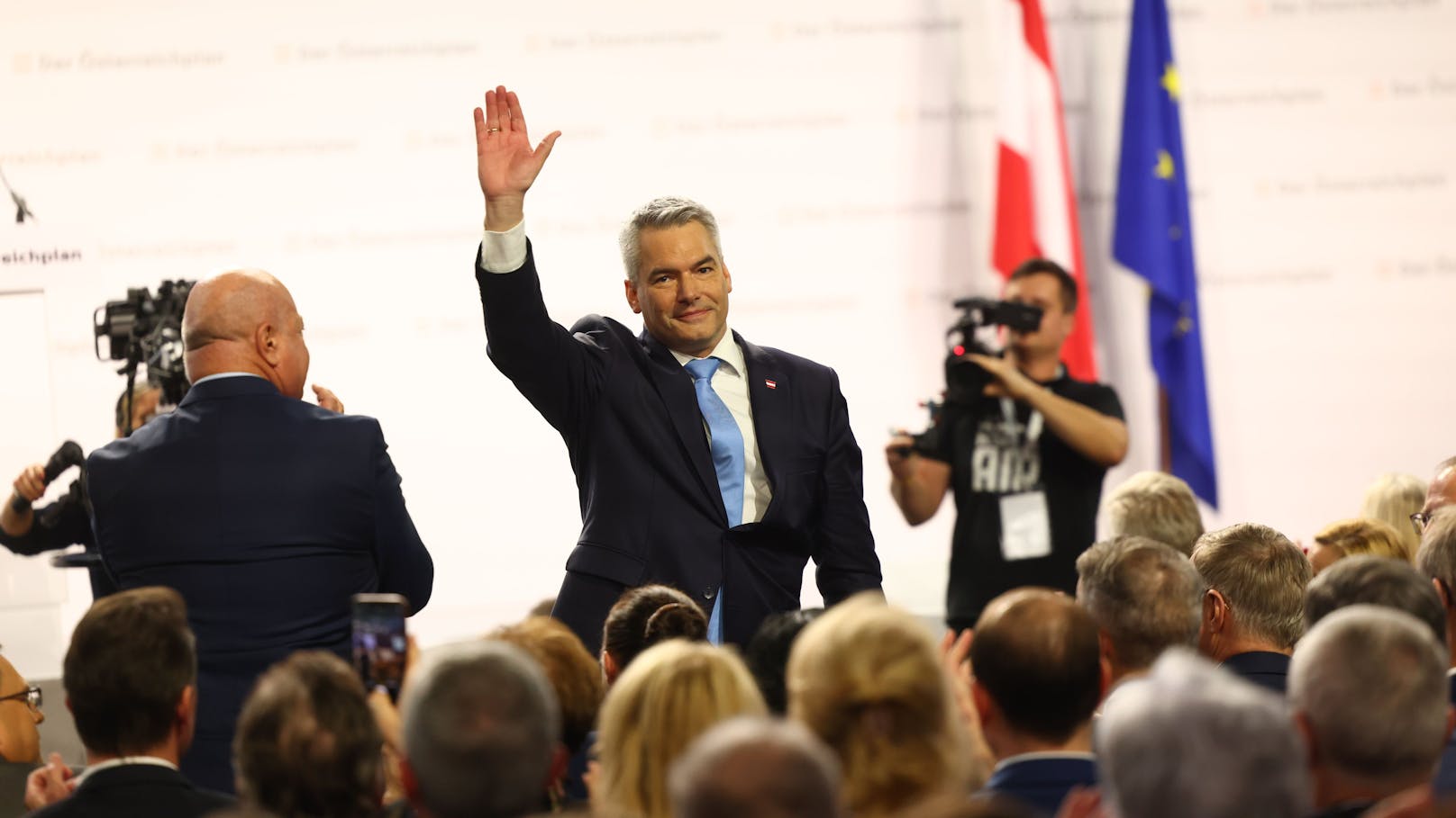 Bundeskanzler Karl Nehammer (ÖVP) stellte am Freitag einen "Österreichplan" vor.