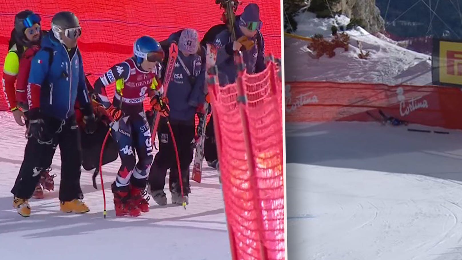 Ski-Star Shiffrin in Cortina schwer gestürzt